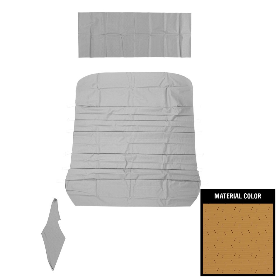 PUI Interiors 1968 Pontiac GTO/Lemans Standard Buckskin 6-Bow Perforated Headliner - (68AH112B6)
