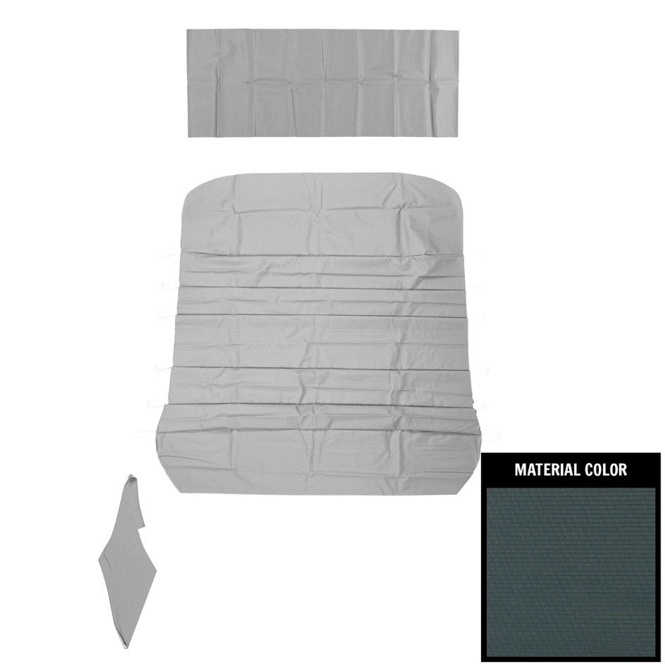 PUI Interiors 1968 Chevrolet Chevelle Blue 6-Bow Ribbed Headliner - (68AH116R6)