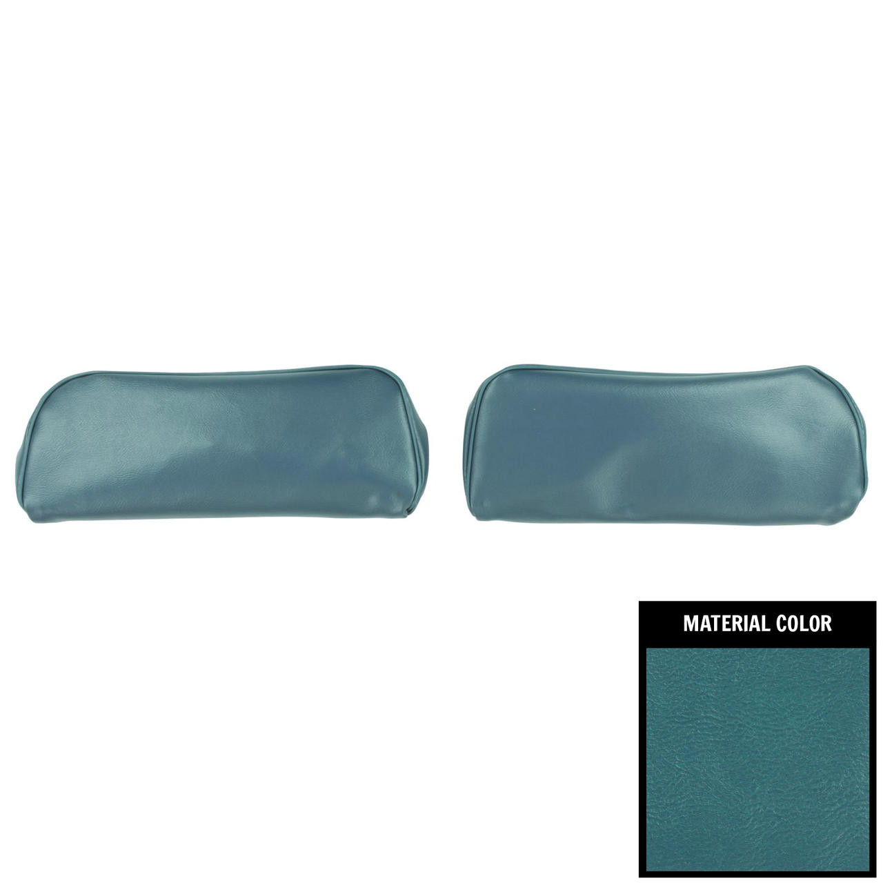 PUI Interiors 1968-1972 Chevelle/GTO/Cutlass/Skylark/Nova Brt Blue Bucket Seat Head Rest Cover - 68AH14U