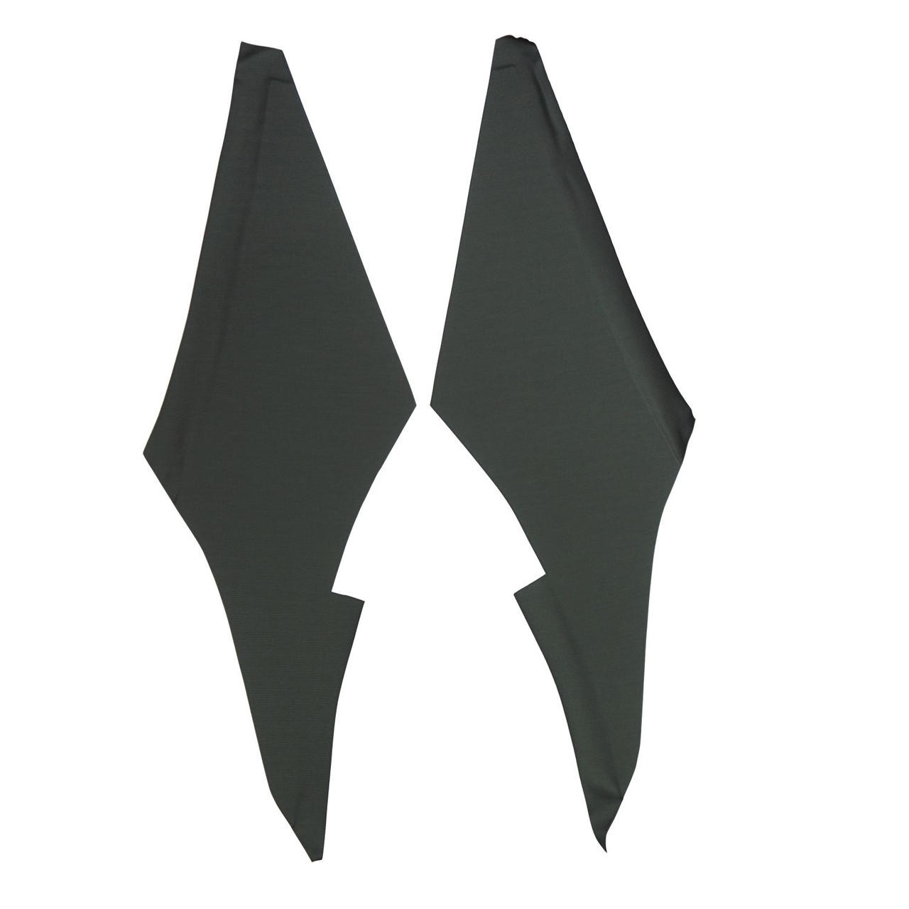 PUI Interiors 1968-1969 Chevrolet Chevelle Black Ribbed Earmuff Boards - 68AHB100R