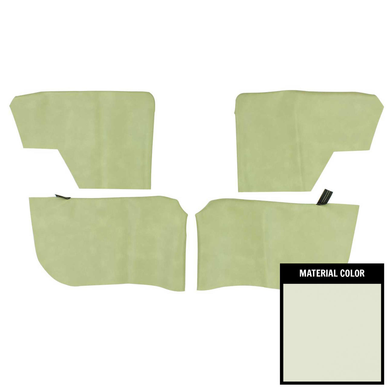 PUI Interiors 1968 Oldsmobile Cutlass Convertible Fawn Rear Armrest Covers - 68AR22