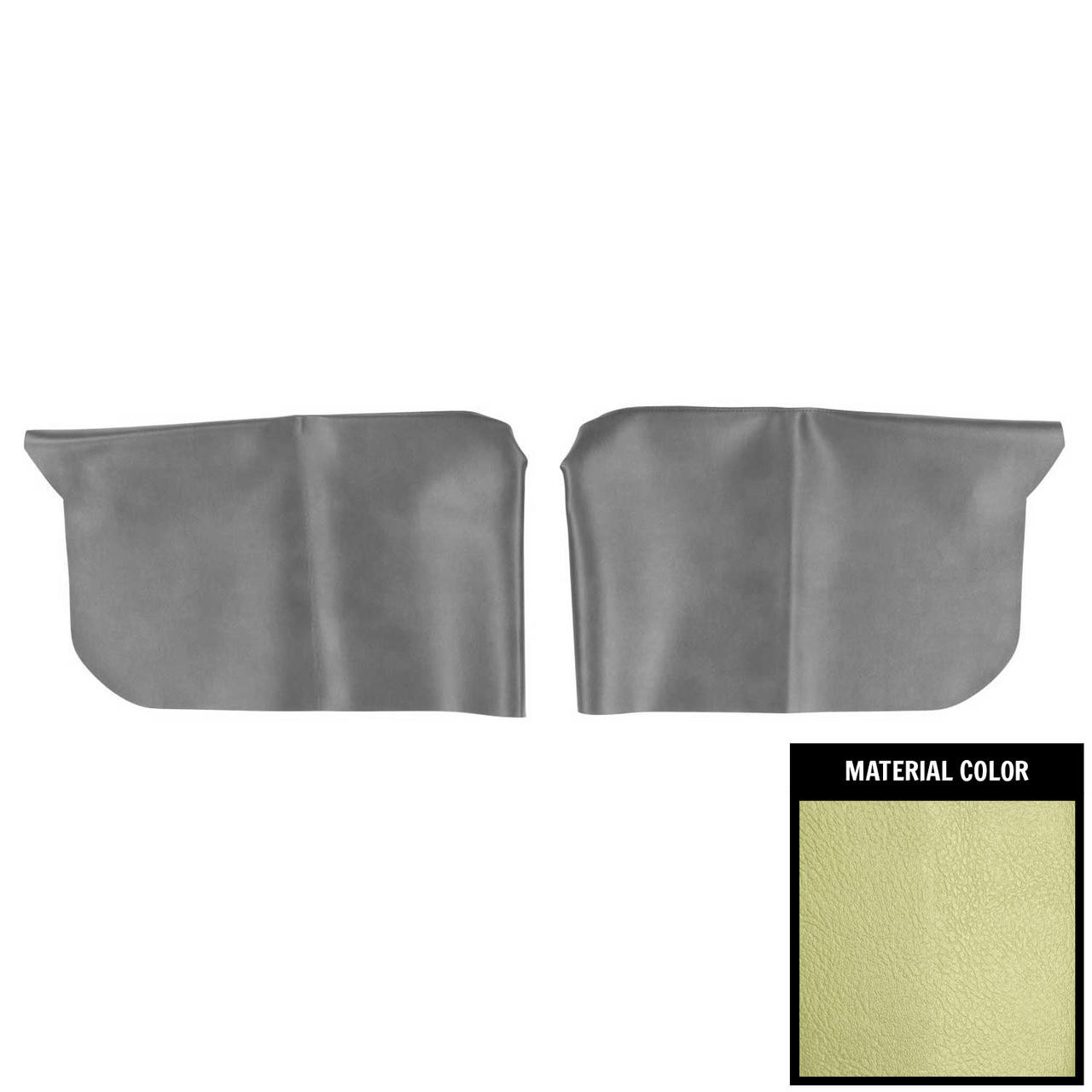 PUI Interiors 1969 Chevelle/Cutlass Hardtop Light Green Rear Armrest Covers - 68AR23C