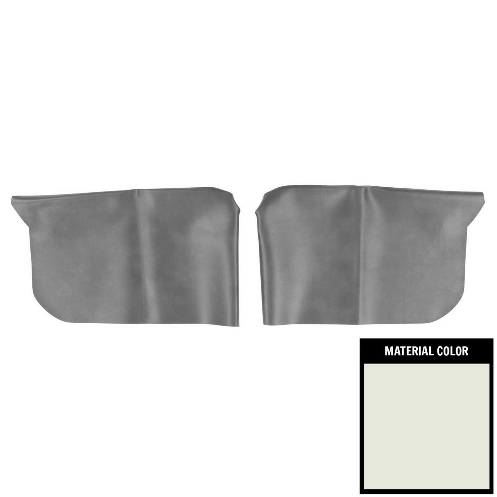 PUI Interiors 1971-1972 GM A-Body Hardtop White Rear Armrest Covers - 68AR37C