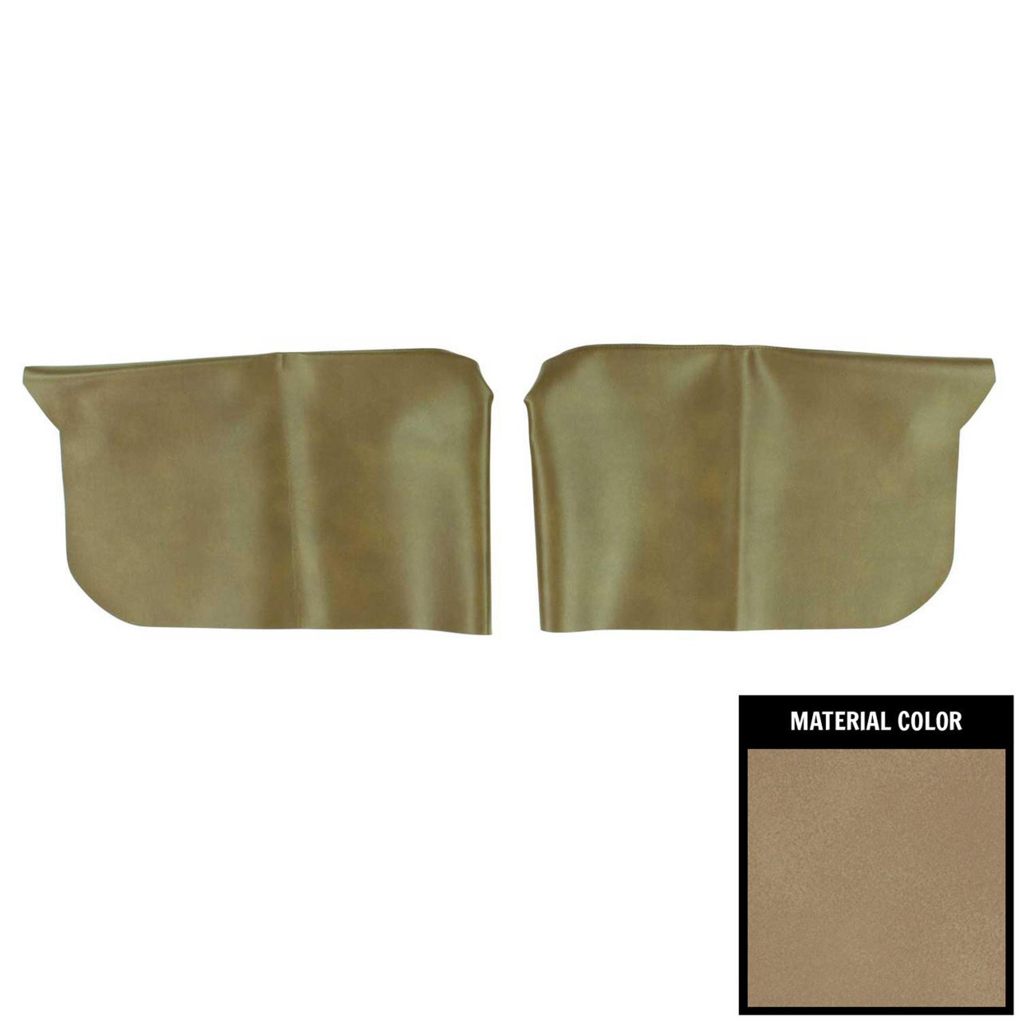 PUI Interiors 1968 Chevelle/GTO/Cutlass/Skylark Hardtop Sandalwood Rear Armrest Covers - 68AR41C