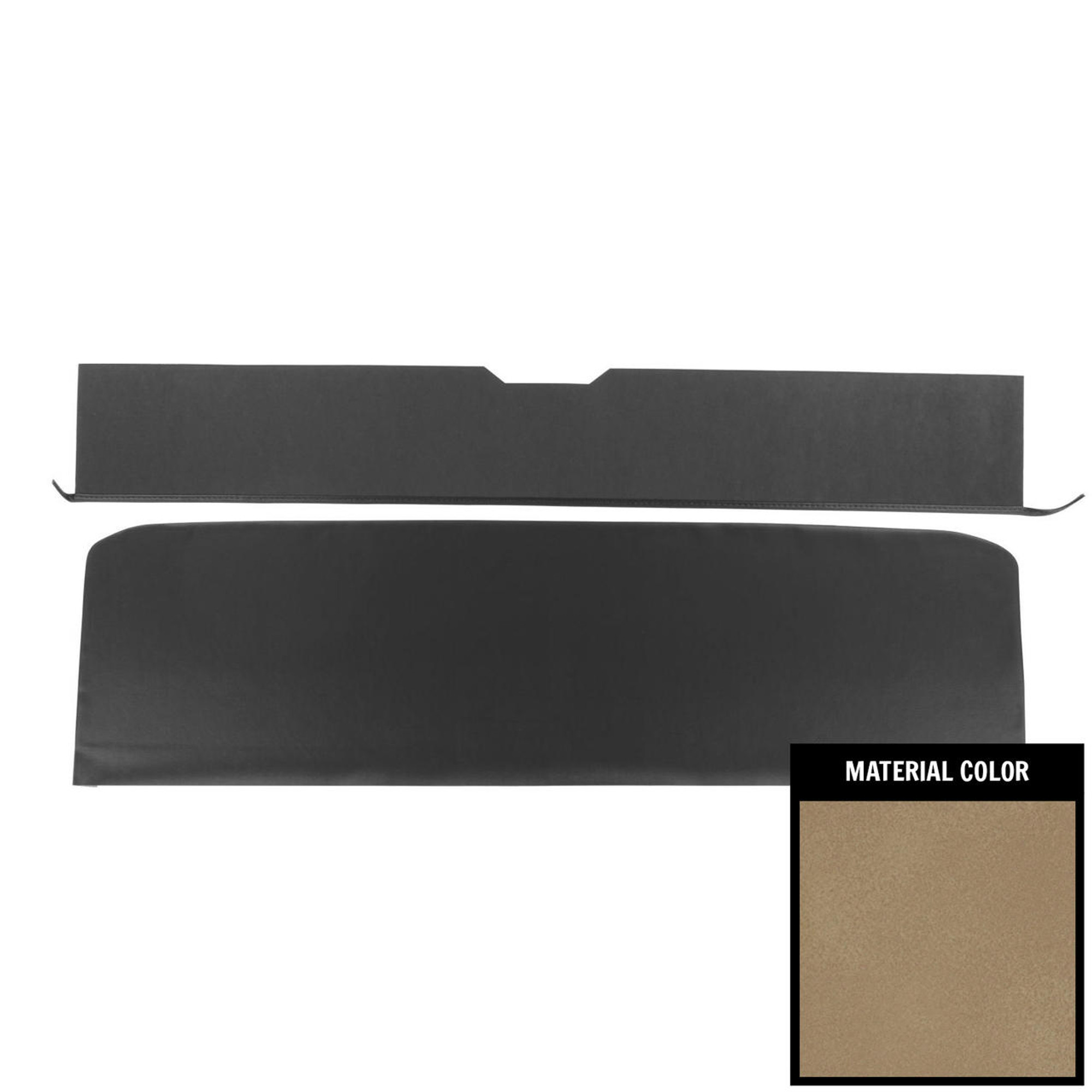 PUI Interiors 1971-1972 GM A-Body Convertible Sandalwood Rear Seat Trim Panels - 68AS41VB