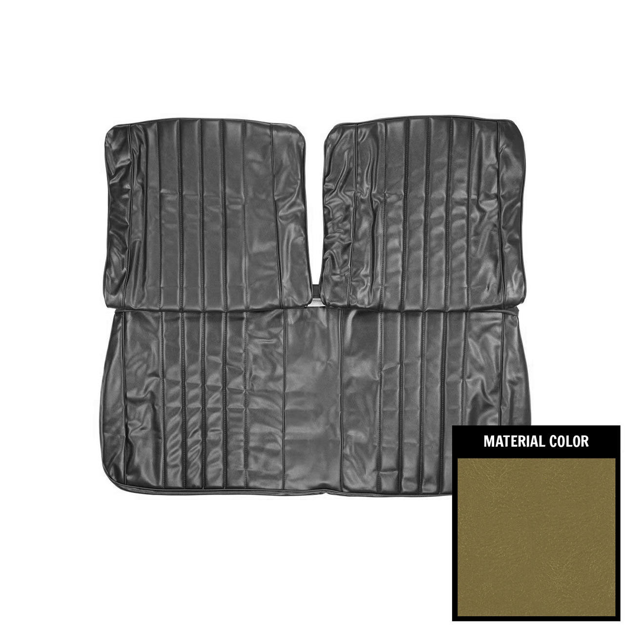 PUI Interiors 1968 Chevrolet Chevelle Ivy Gold Front Bench Seat Cover - 68AS46B
