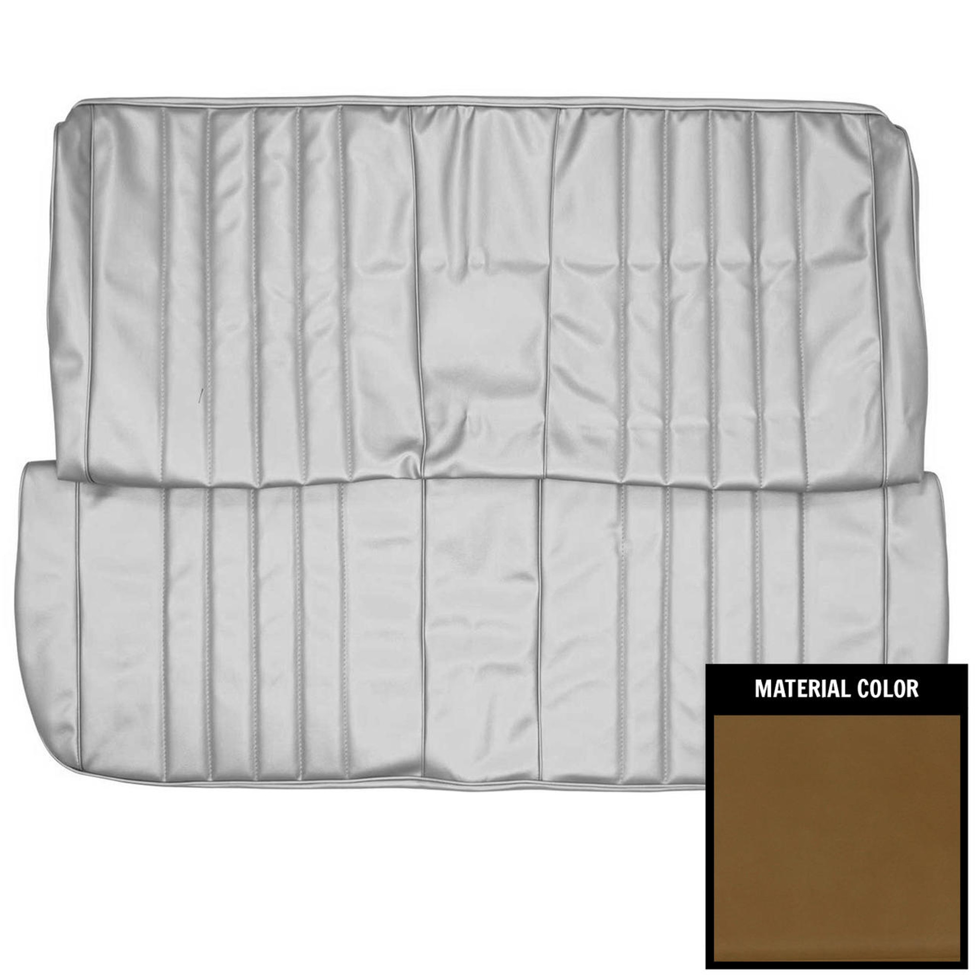 PUI Interiors 1968 Chevrolet Chevelle/Malibu 4-Door Saddle Front Bench Seat Cover - 68AS4D36B