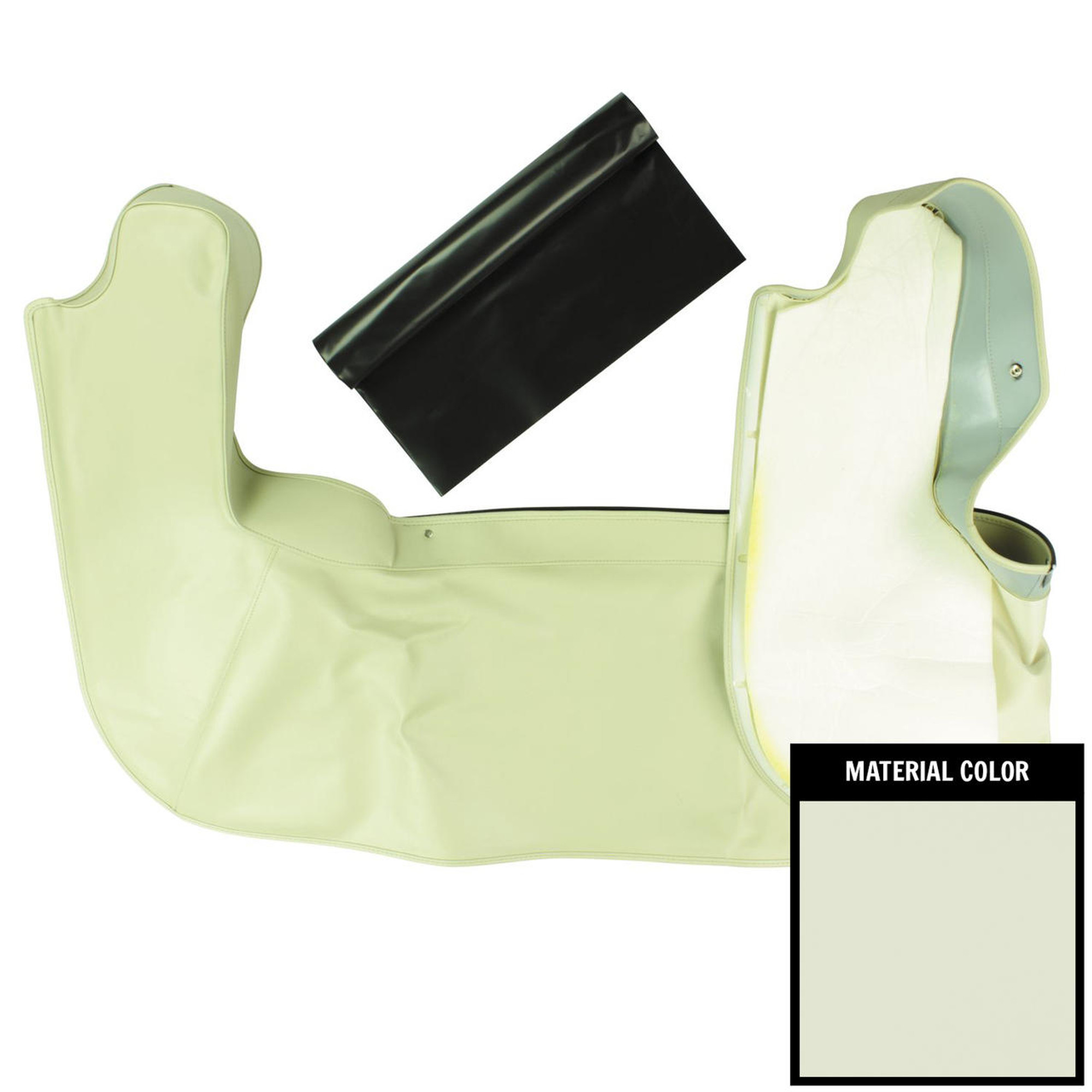 PUI Interiors 1969 Buick Skylark Parchment Convertible Top Boot - 68AT22