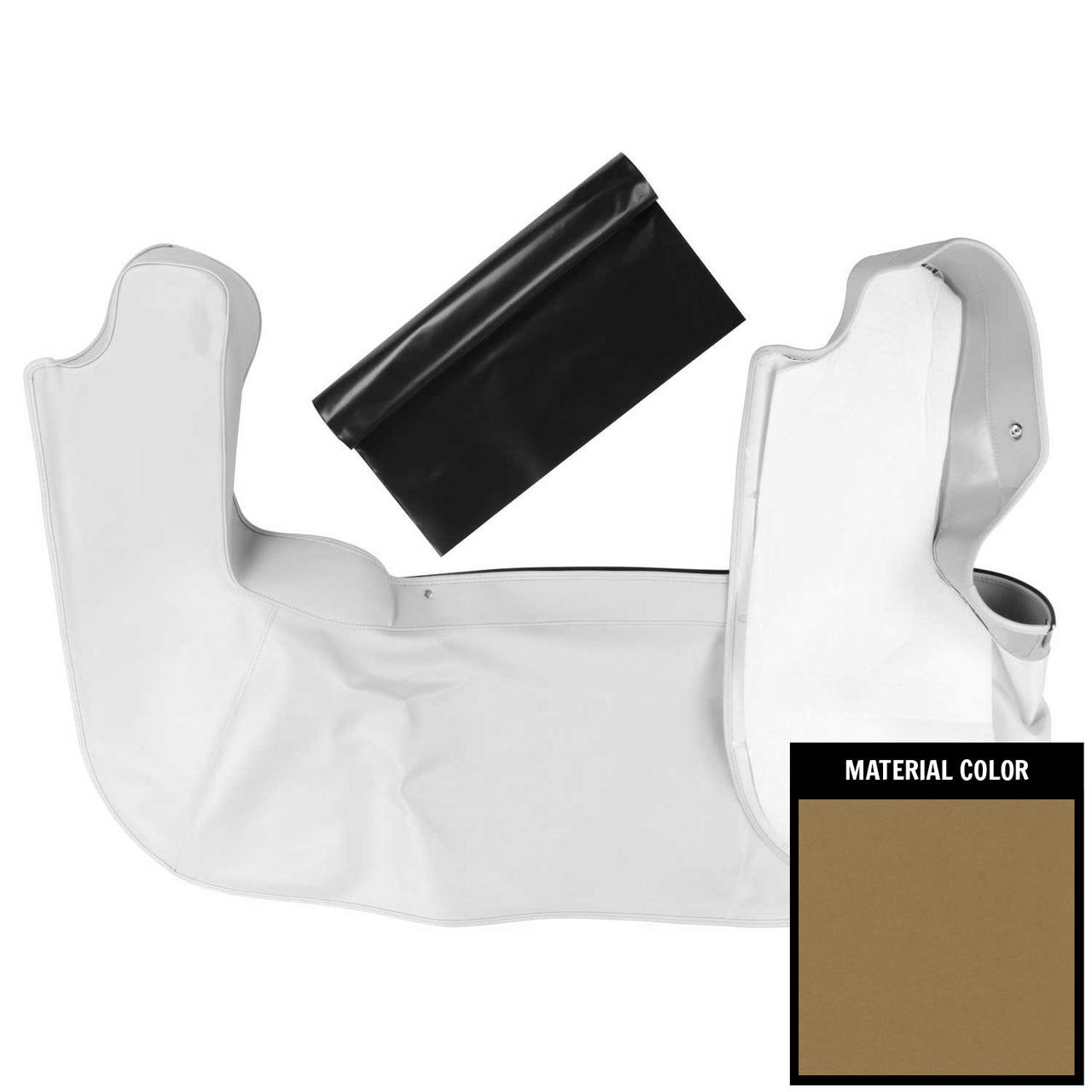 PUI Interiors 1968-1972 A-Body Light Saddle Convertible Top Boot - 68AT35