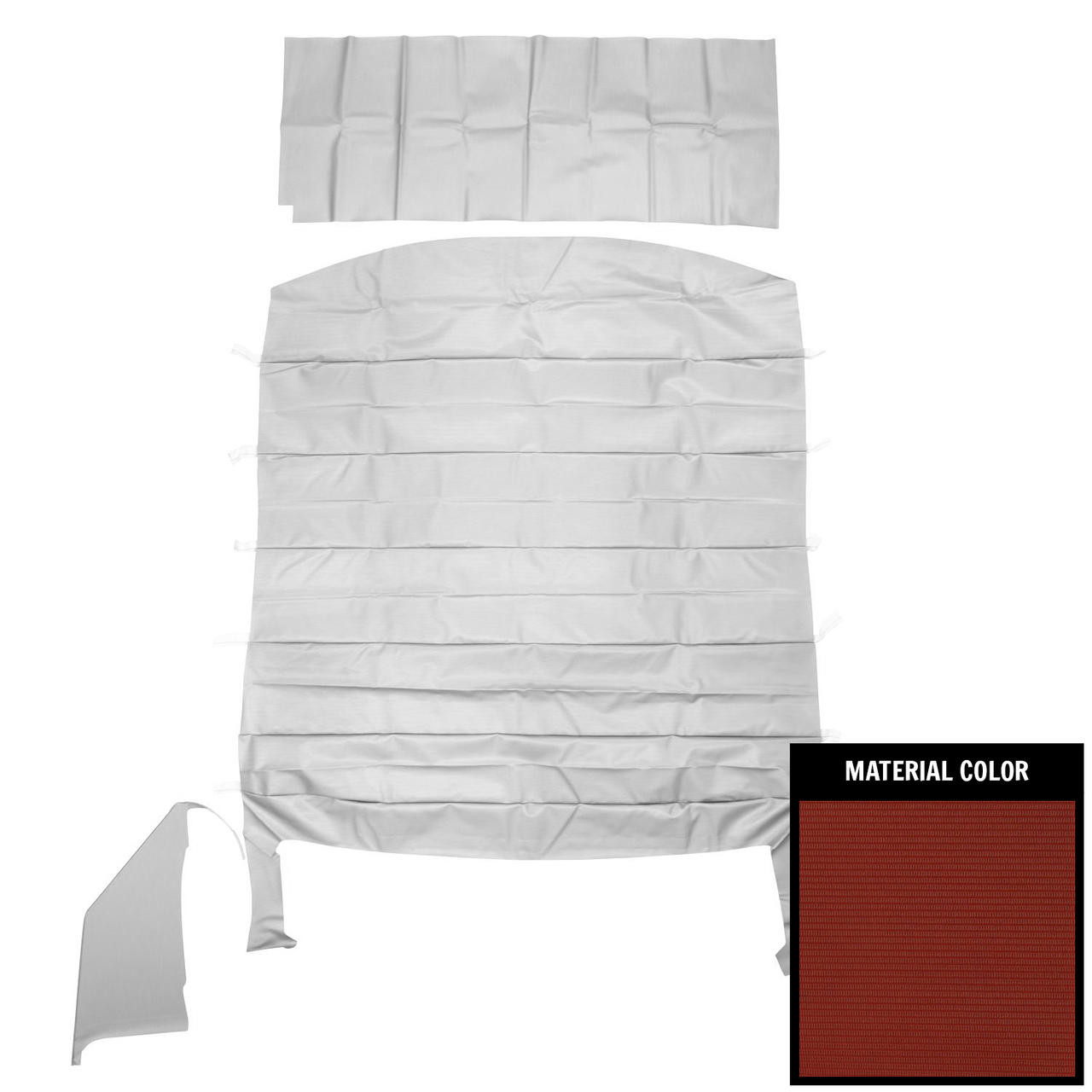 PUI Interiors 1968 Chevrolet Caprice/Custom 2 Door Hardtop Red Headliner - 68BH103R