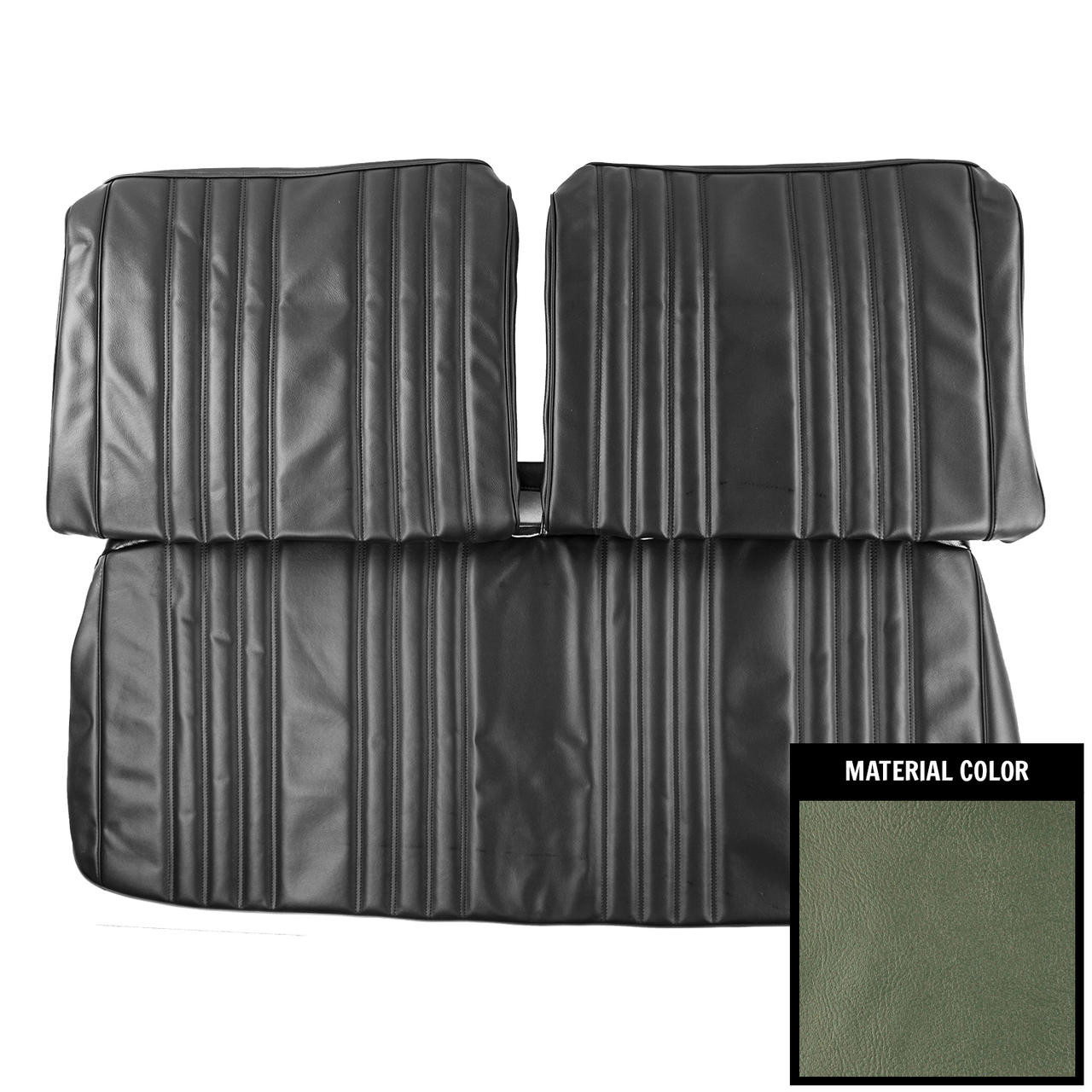 PUI Interiors 1968 Chevrolet Impala Light Aqua Front Bench Seat Cover - 68BSN02B