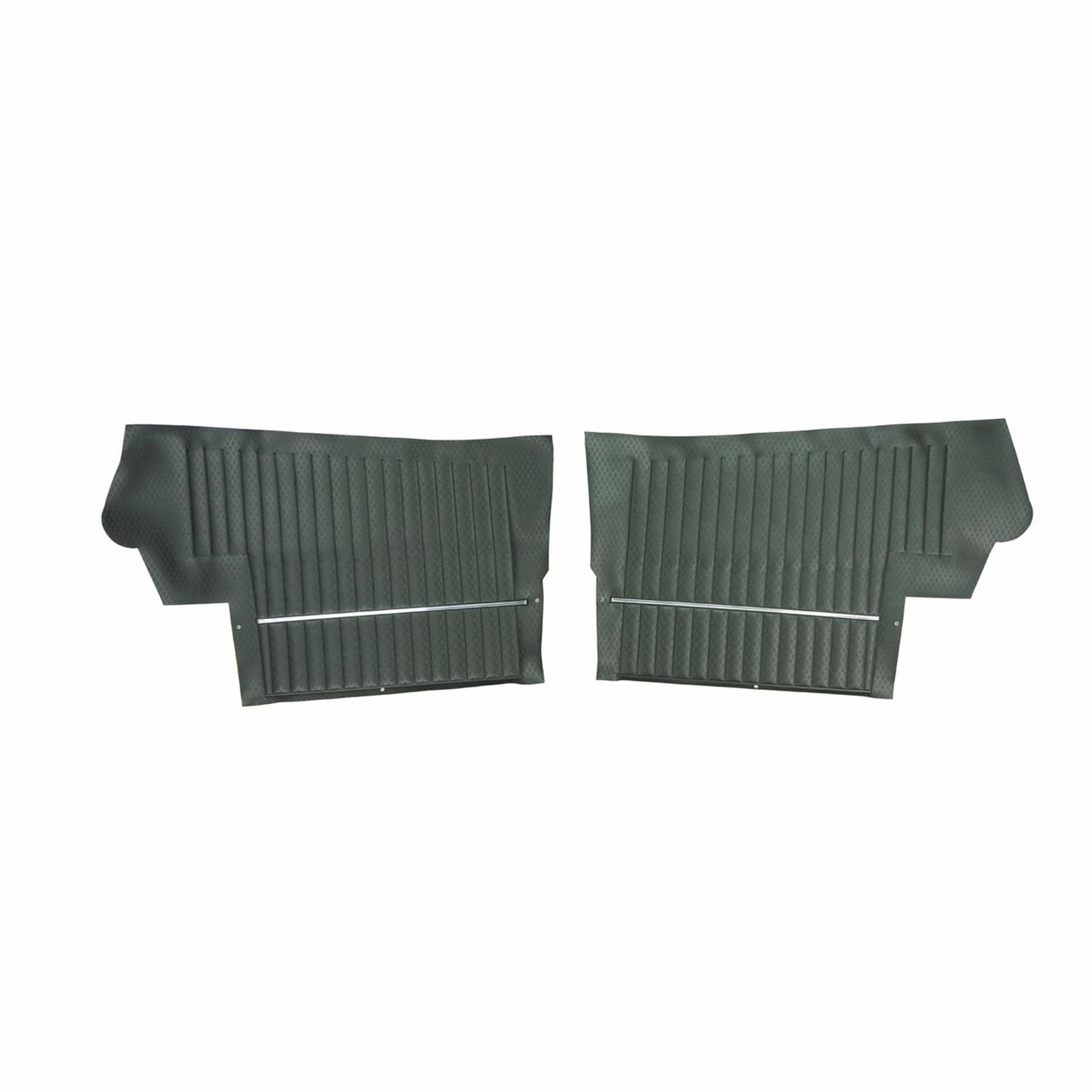 PUI Interiors 1968-1969 Oldsmobile Cutlass S/Holiday Convertible Black Rear Door Panels - 68CD10V