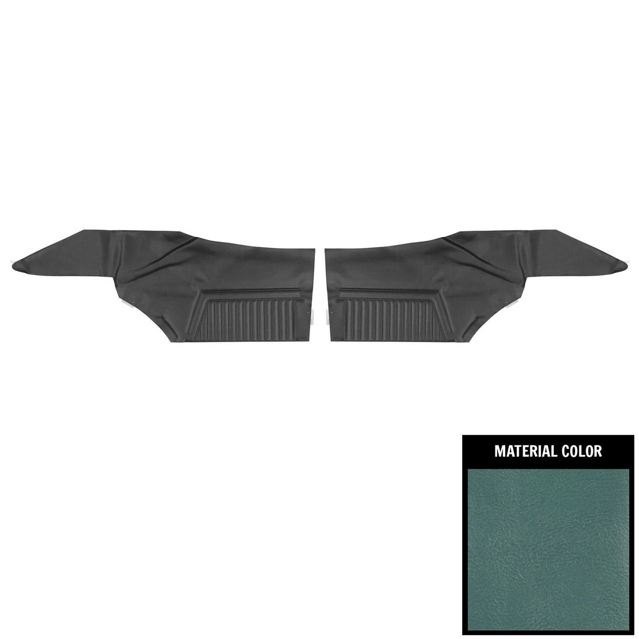 PUI Interiors 1968 Oldsmobile Cutlass Supreme HardtopLight Blue Rear Door Panels - 68CD12C-1