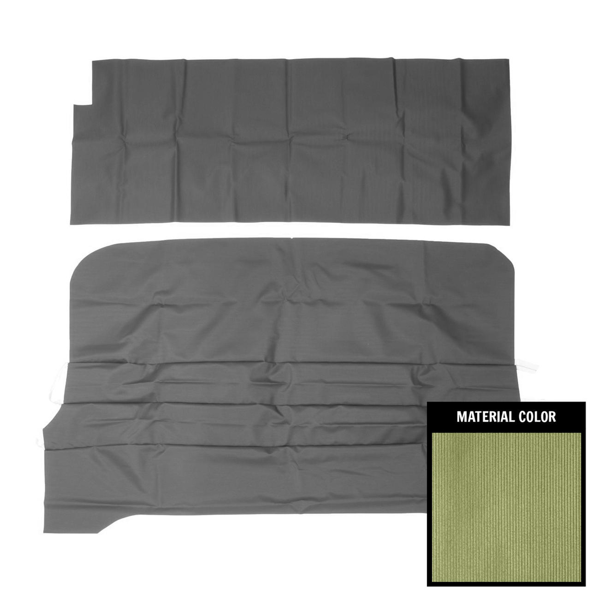 PUI Interiors 1968-1972 Chevrolet El Camino Ivy Gold Ribbed Headliner - 68CH117RN