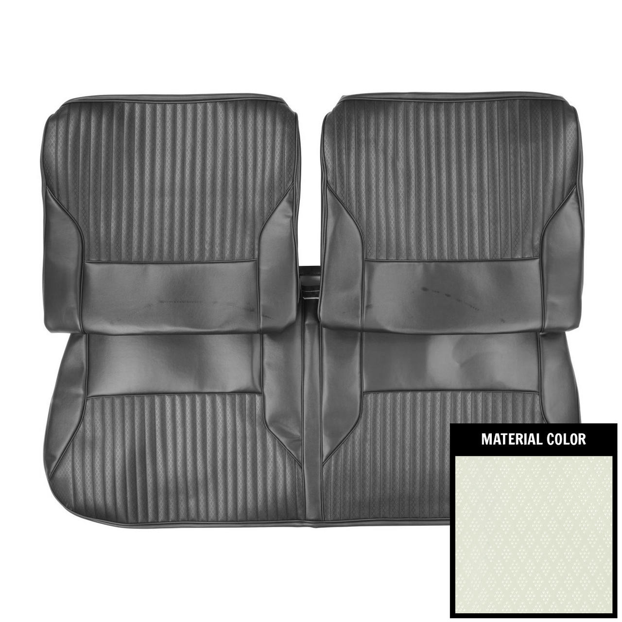 PUI Interiors 1968 Oldsmobile Cutlass Holiday/S Pearl Front Bench Seat Cover - 68CS28B