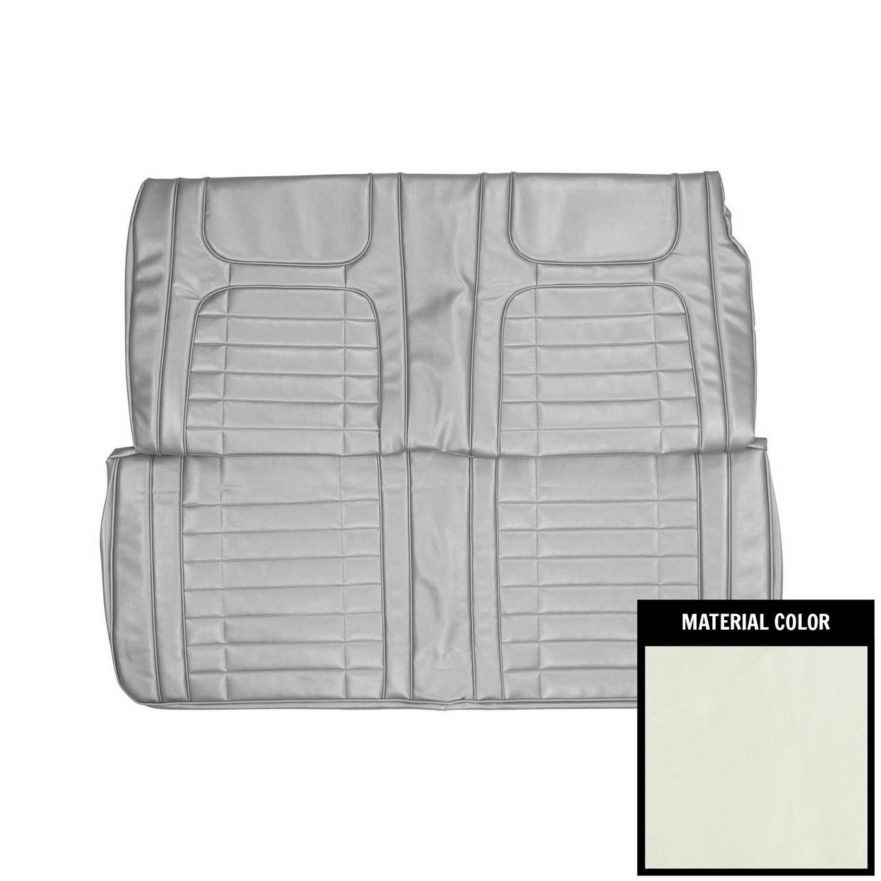 PUI Interiors 1968 Chevrolet Camaro Deluxe Pearl Fold Down Rear Bench Seat Cover - 68DS28F