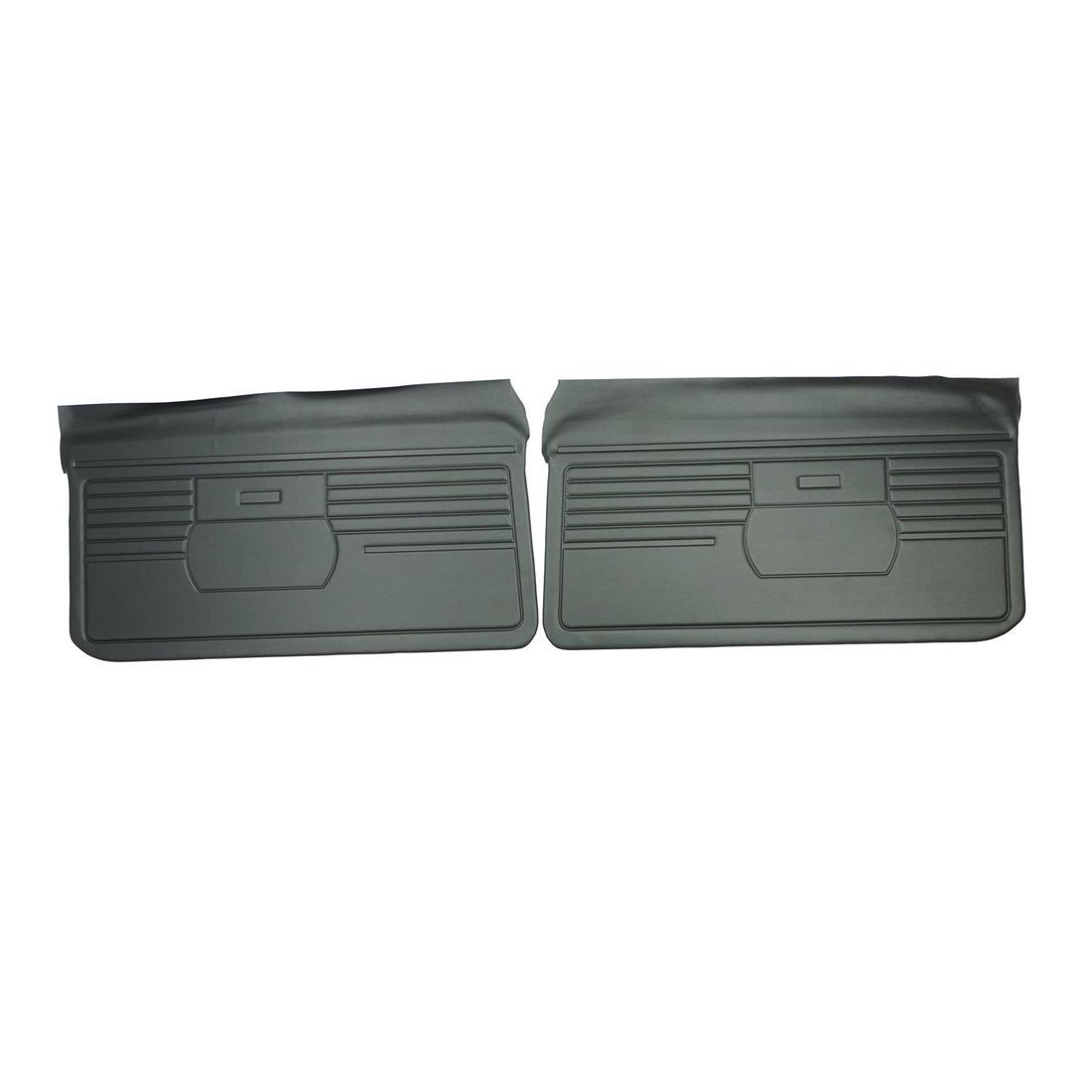 PUI Interiors 1968 Chevrolet Camaro Platinum Edition Black Front Door Panels - (68FD10)
