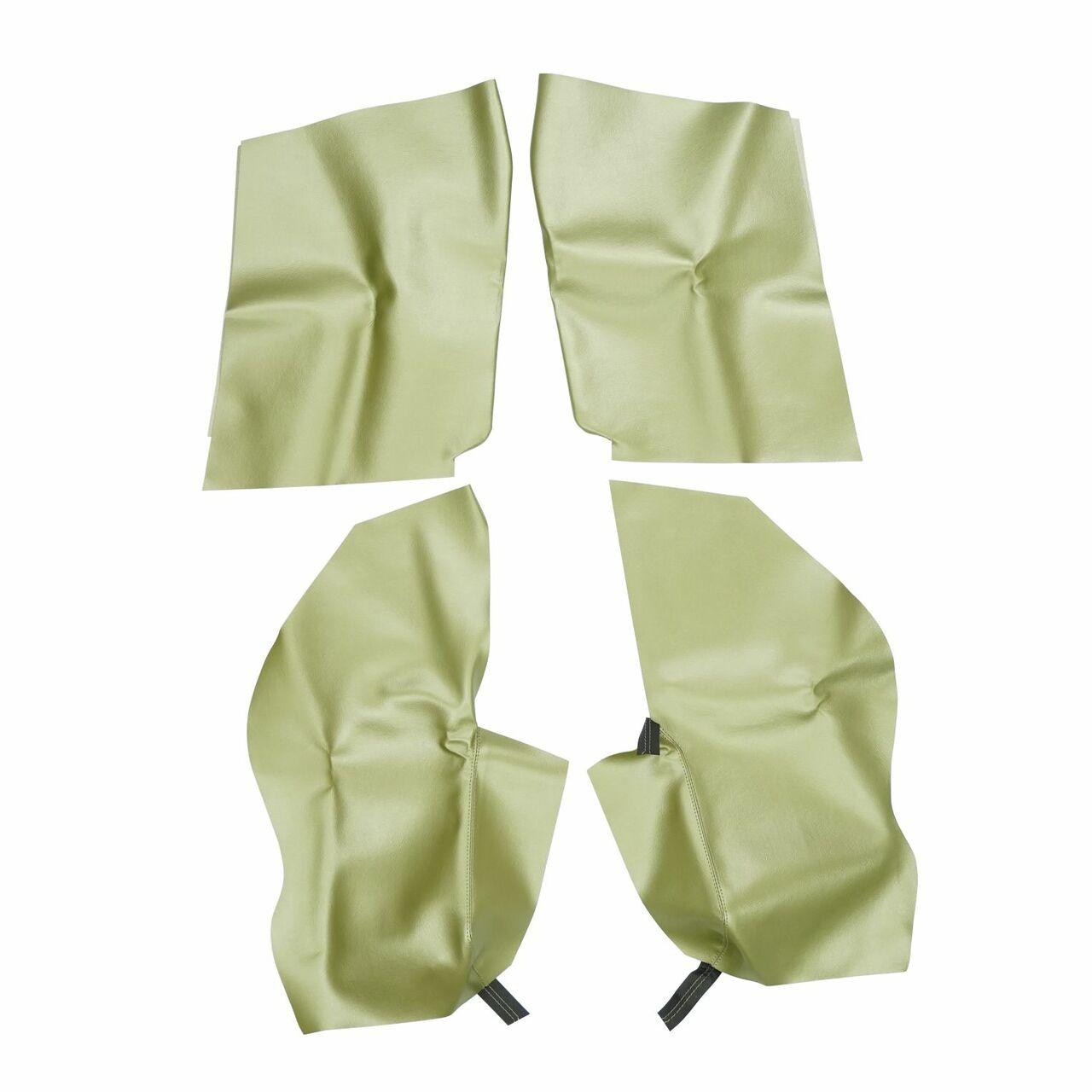 PUI Interiors 1968 Camaro/Firebird Convertible Ivy Gold Rear Armrest Covers - 68FR46