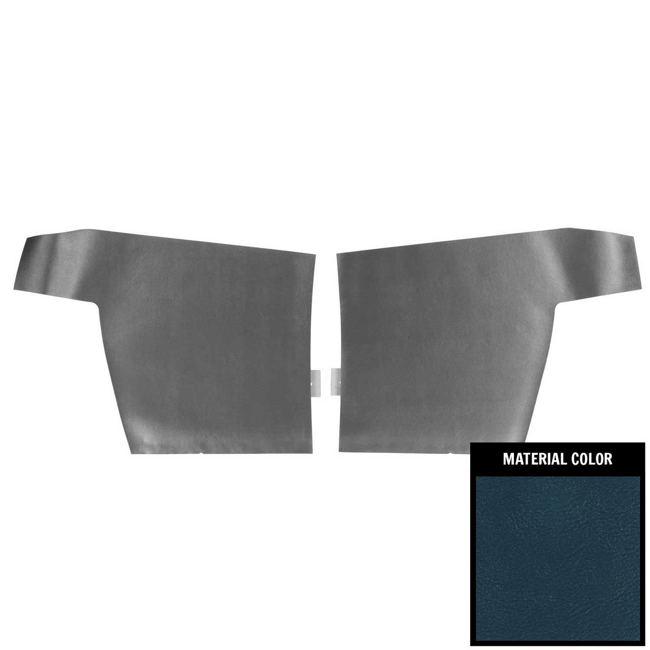 PUI Interiors 1969 Pontiac Firebird Convertible Deluxe Dark Blue Rear Door Panels - 68HD16V