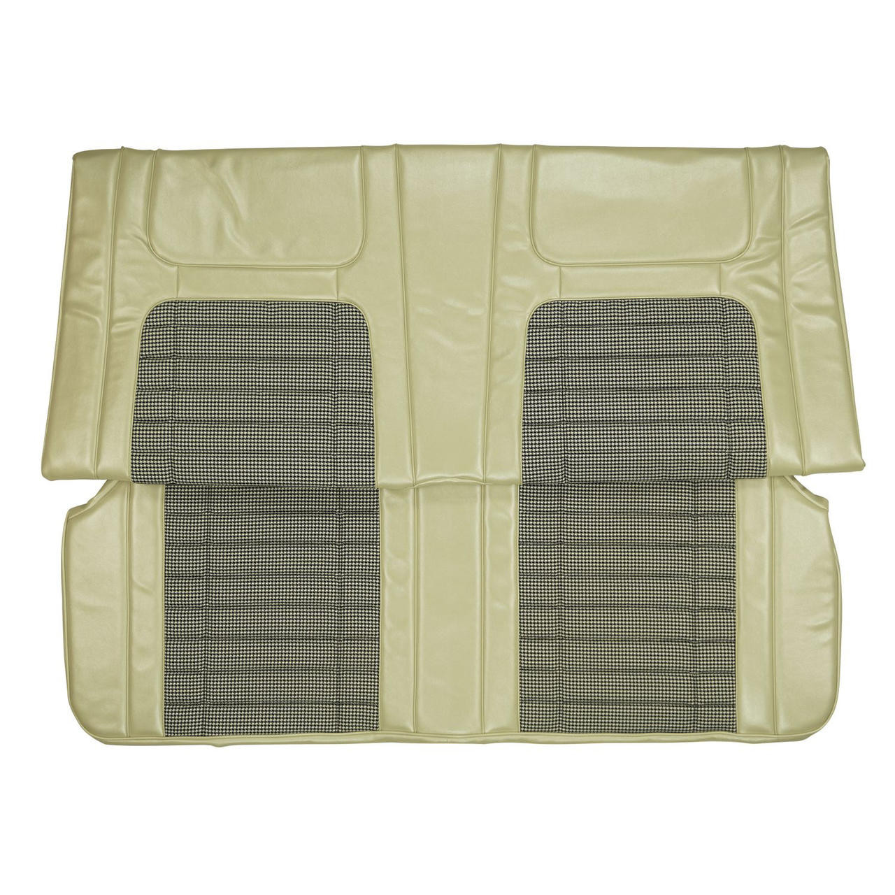 PUI Interiors 1968 Chevrolet Camaro Convertible Deluxe Pearl Houndstooth Rear Bench Seat Cover - 68HT28V