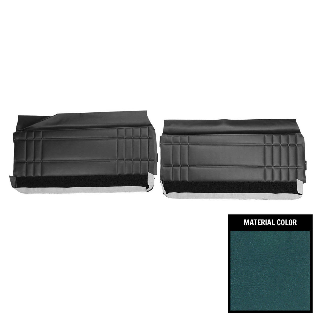 PUI Interiors 1968 Chevrolet Caprice Medium Blue Front Door Panels - 68ID17