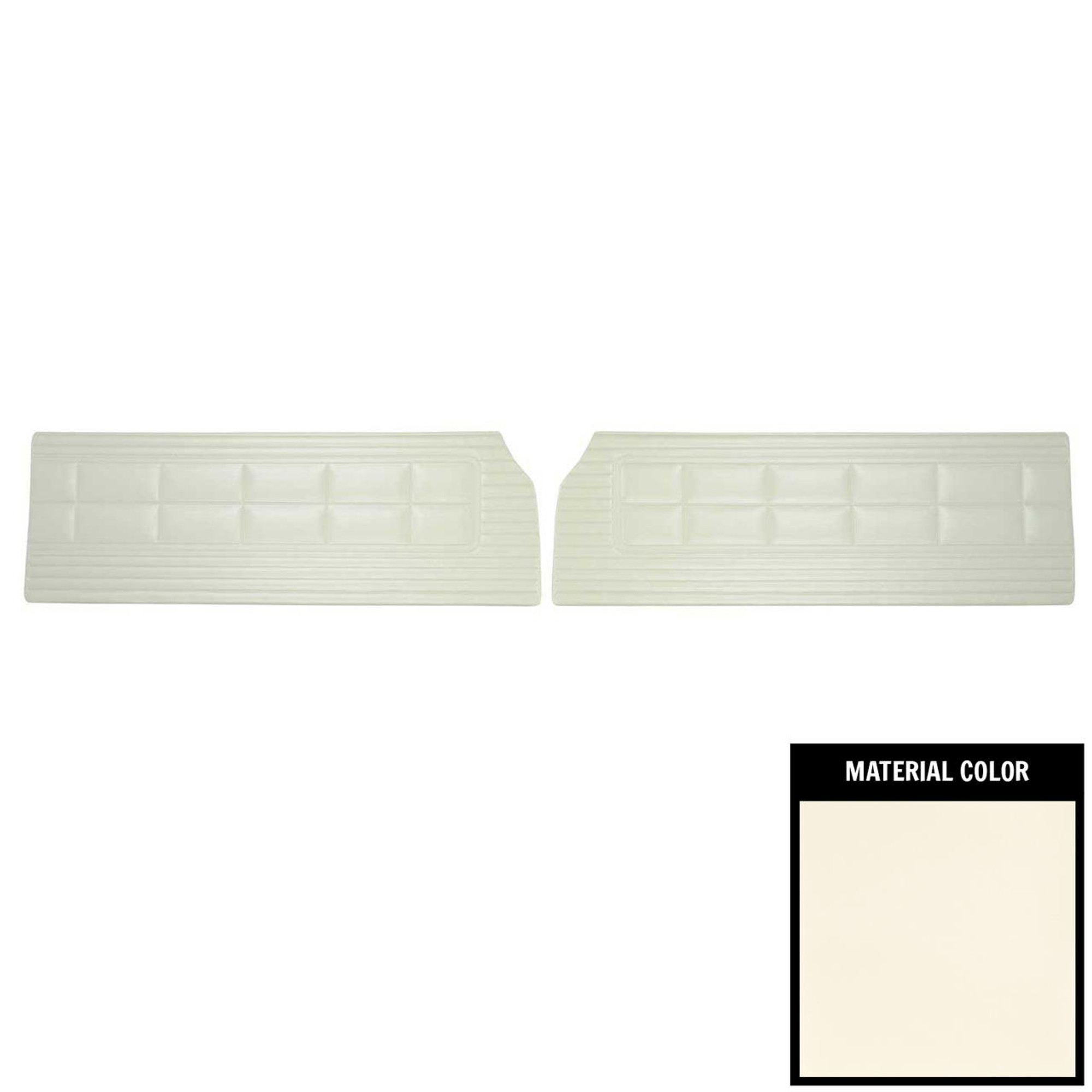 PUI Interiors 1968 Plymouth Roadrunner/Satellite Custom Decor Pearl Front Door Panels - 68KDRD720
