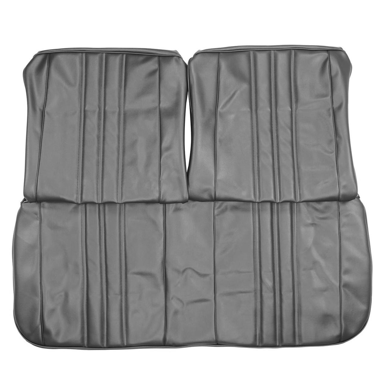 PUI Interiors 1968 Chevrolet Nova SS/Custom Black Front Bench Seat Cover - 68XS10B-1