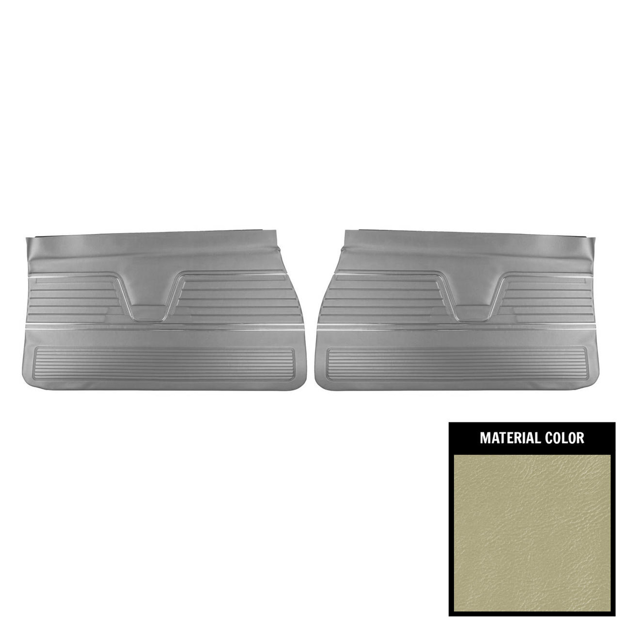 PUI Interiors 1969 Chevrolet Chevelle Platinum Edition Parchment Front Door Panels - 69AD27