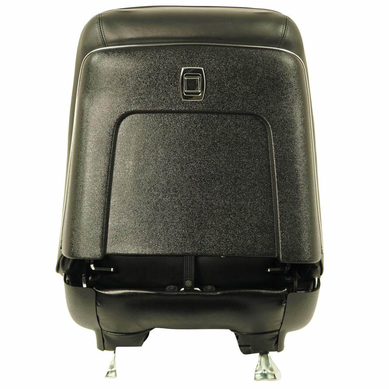 PUI Interiors 1969-1972 Chevelle/GTO/Lemans/Cutlass/Skylark Black Plastic Seatback - 69ASB