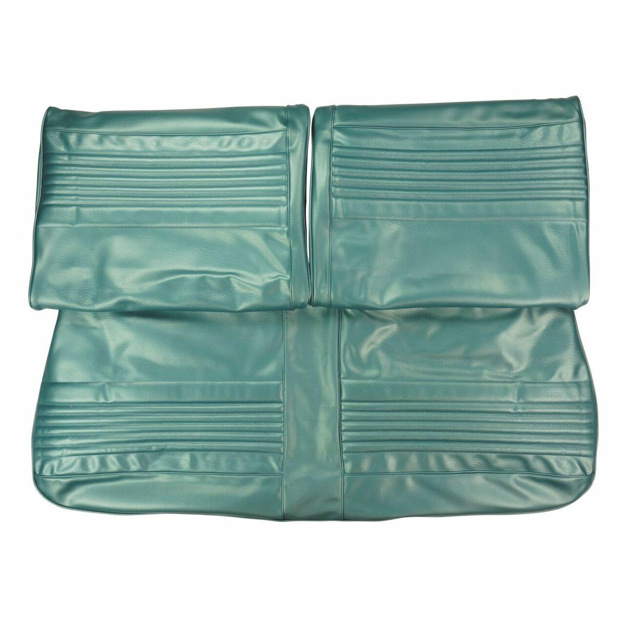 PUI Interiors 1969 Oldsmobile Cutlass F-85 Light Blue Front Split Bench Seat Cover - 69CSS12B