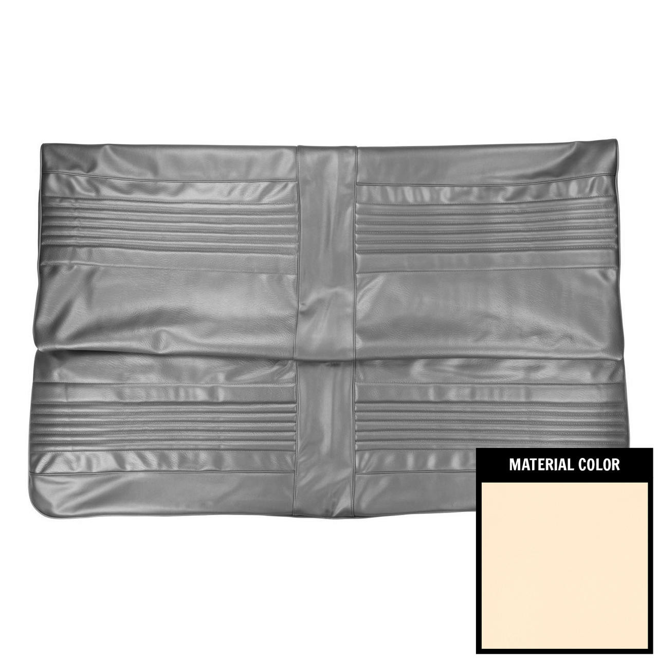 PUI Interiors 1969 Oldsmobile Cutlass F-85 Hardtop Off White Rear Bench Seat Cover - 69CSS40C