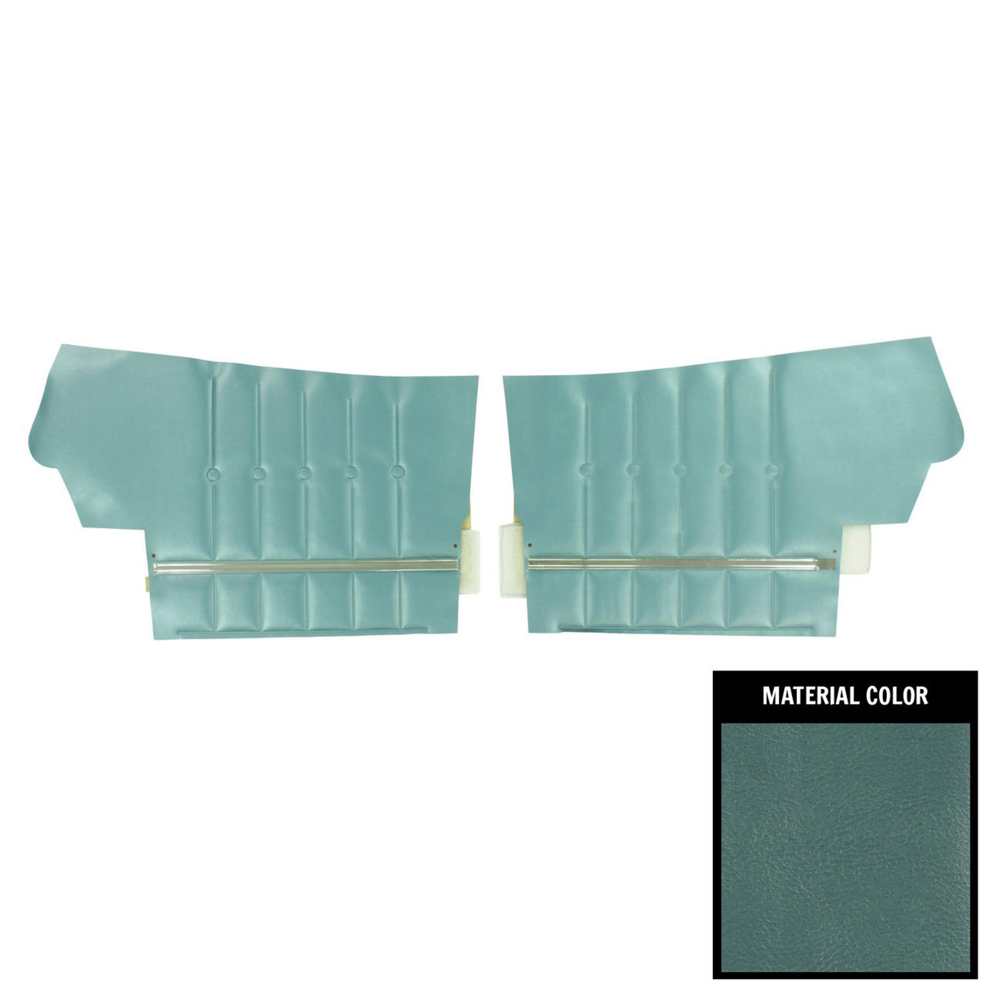 PUI Interiors 1969 Pontiac Lemans Custom Convertible Light Blue Rear Door Panels - 69GDLC12V