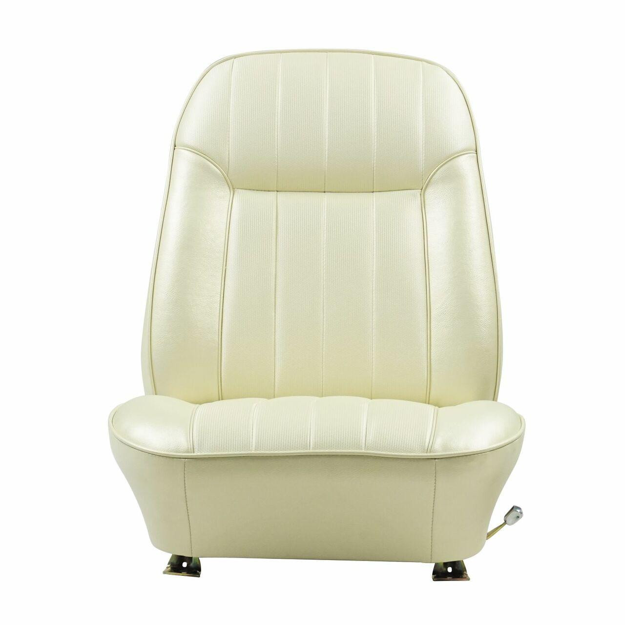 PUI Interiors 1969 Pontiac Firebird Deluxe Parchment Pre-Assembled Front Bucket Seats - 69HS27US-P