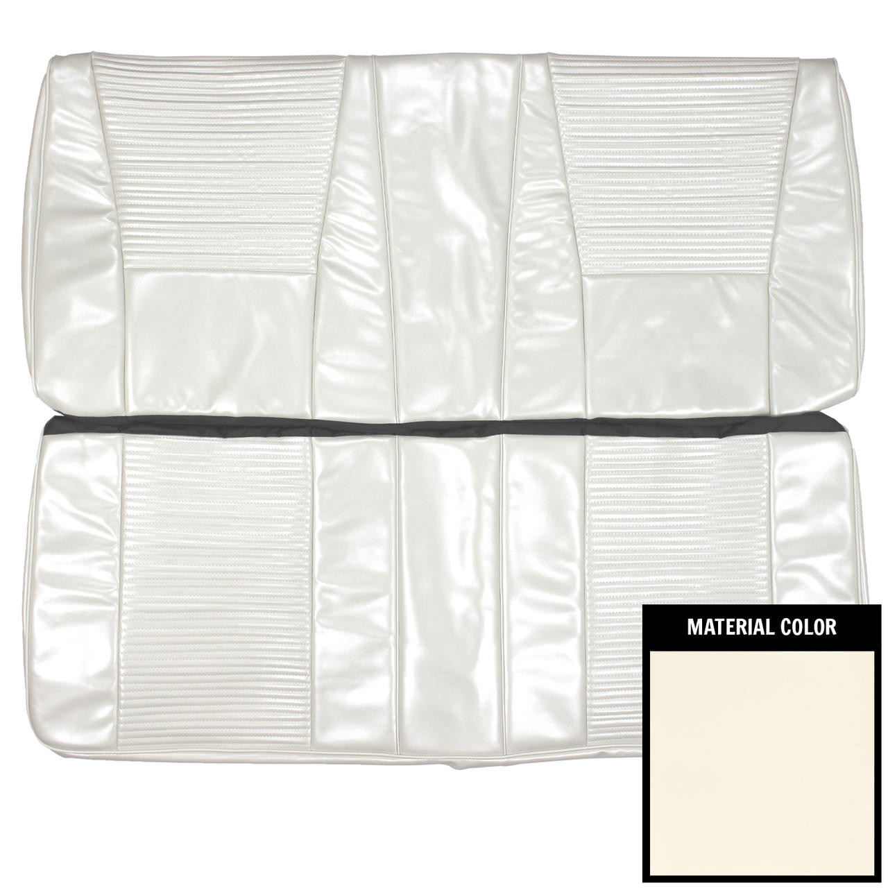 PUI Interiors 1969 Dodge Dart/GT/GTS Hardtop Pearl Rear Bench Seat Cover - 69KSD720C