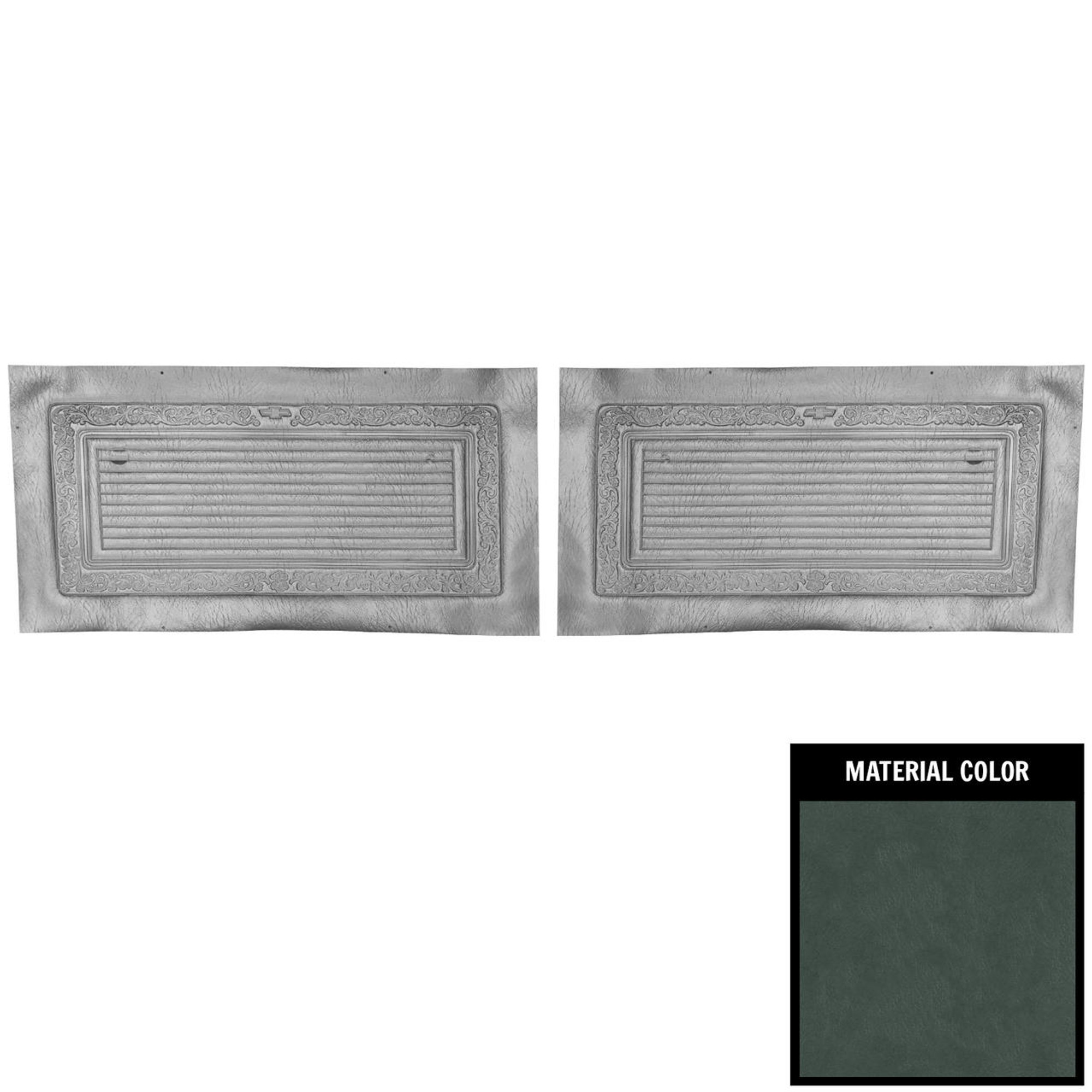 PUI Interiors 1969 Chevrolet Truck Unassembled Gray Front Door Panels - 69TDZ02