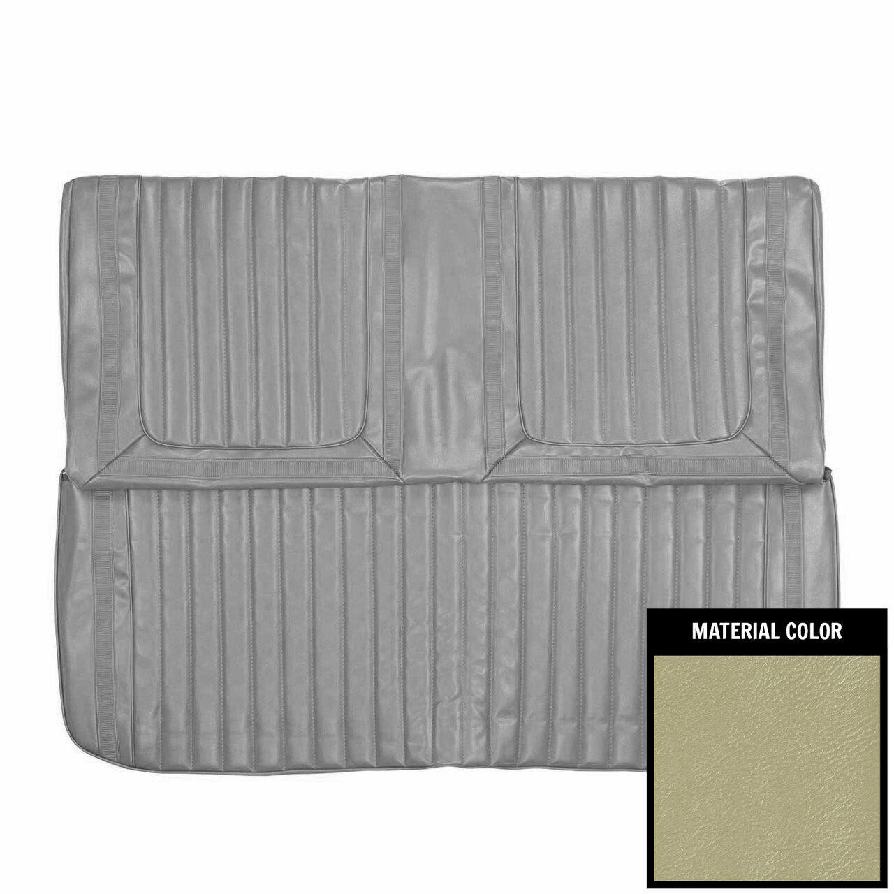 PUI Interiors 1969 Buick Skylark/GS 400 Custom Hardtop Parchment Rear Bench Seat Cover - 69US27C