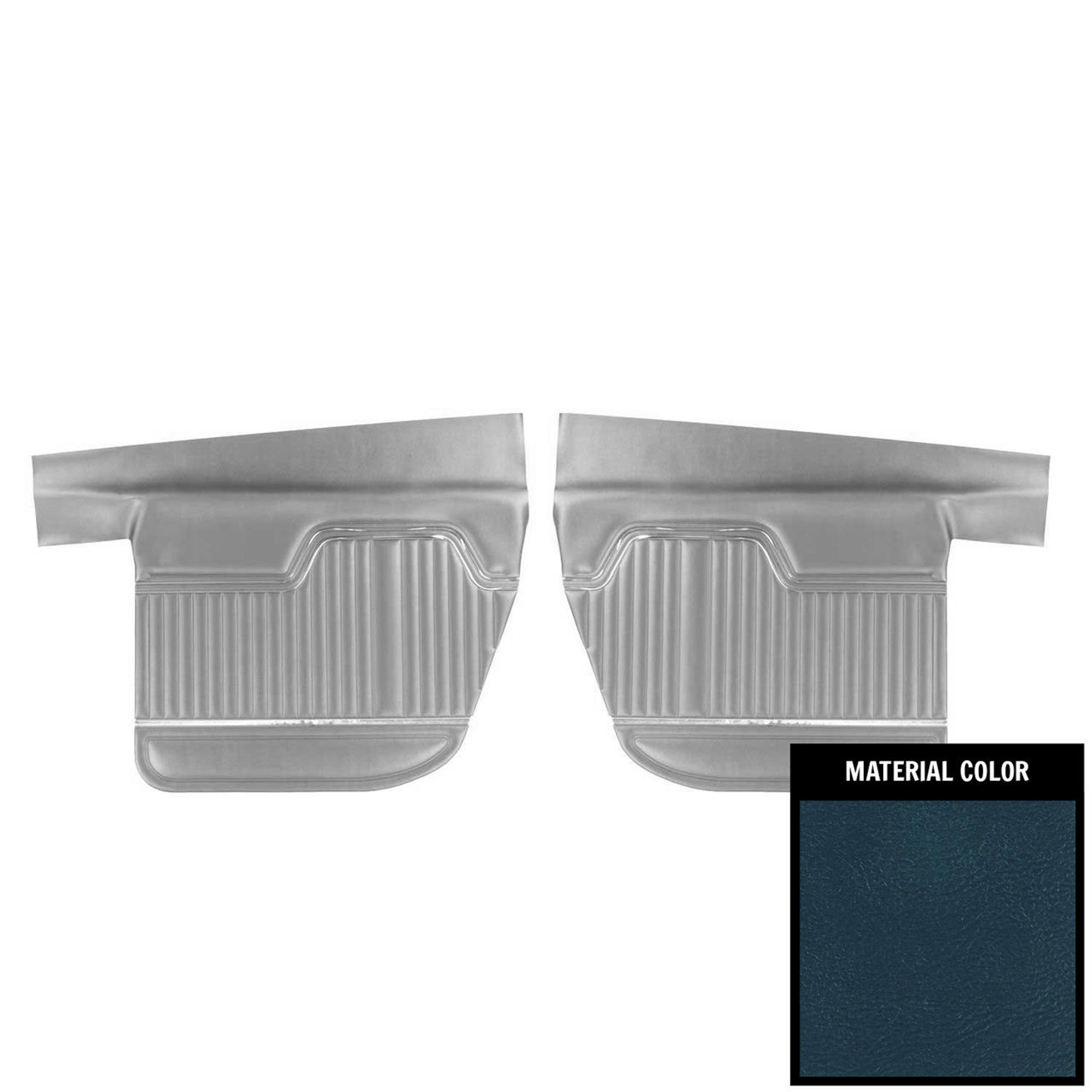 PUI Interiors 1970-1972 Chevrolet Chevelle 4-Door Hardtop/Wagon Blue Rear Door Panels - 70AD4D09W