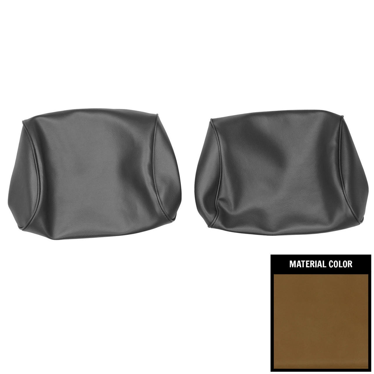 PUI Interiors 1970 Chevelle/GTO/Lemans/Cutlass/Skylark 70 Saddle Bench Seat Head Rest Covers - 70AH36B
