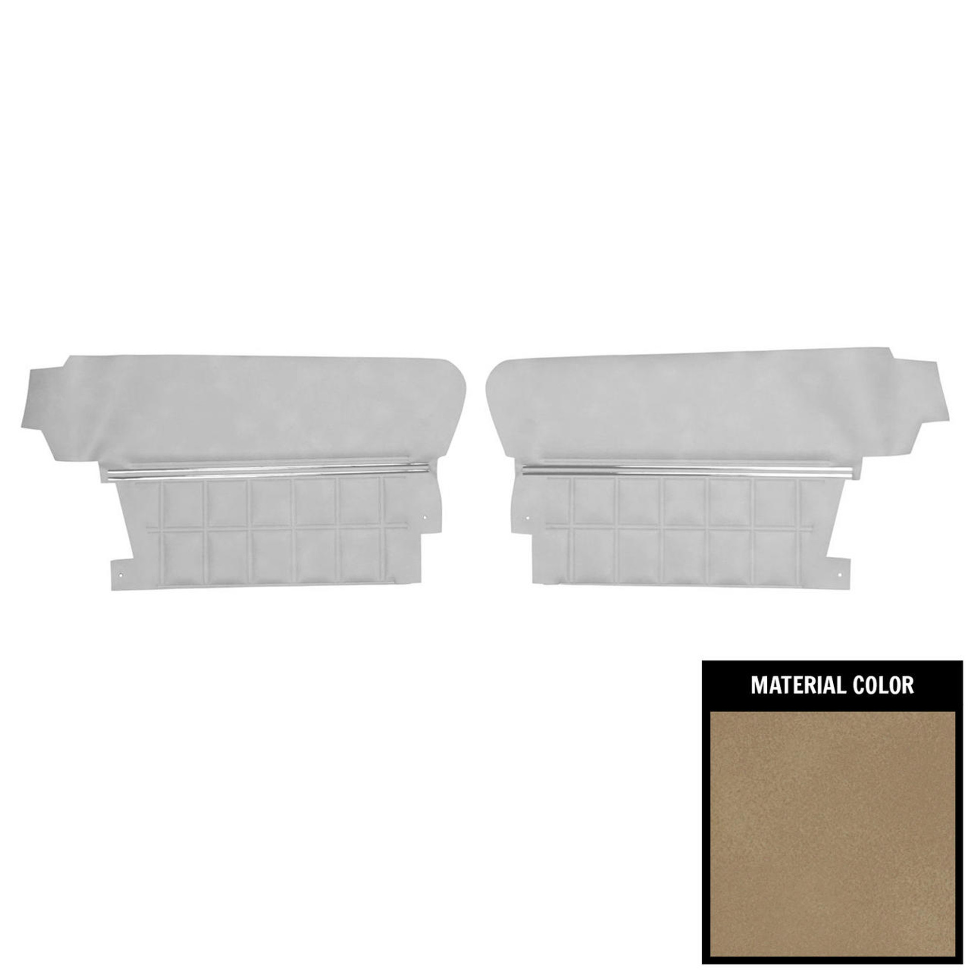 PUI Interiors 1970 Chevrolet Impala Convertible Sandalwood Rear Door Panels - 70BDN41V