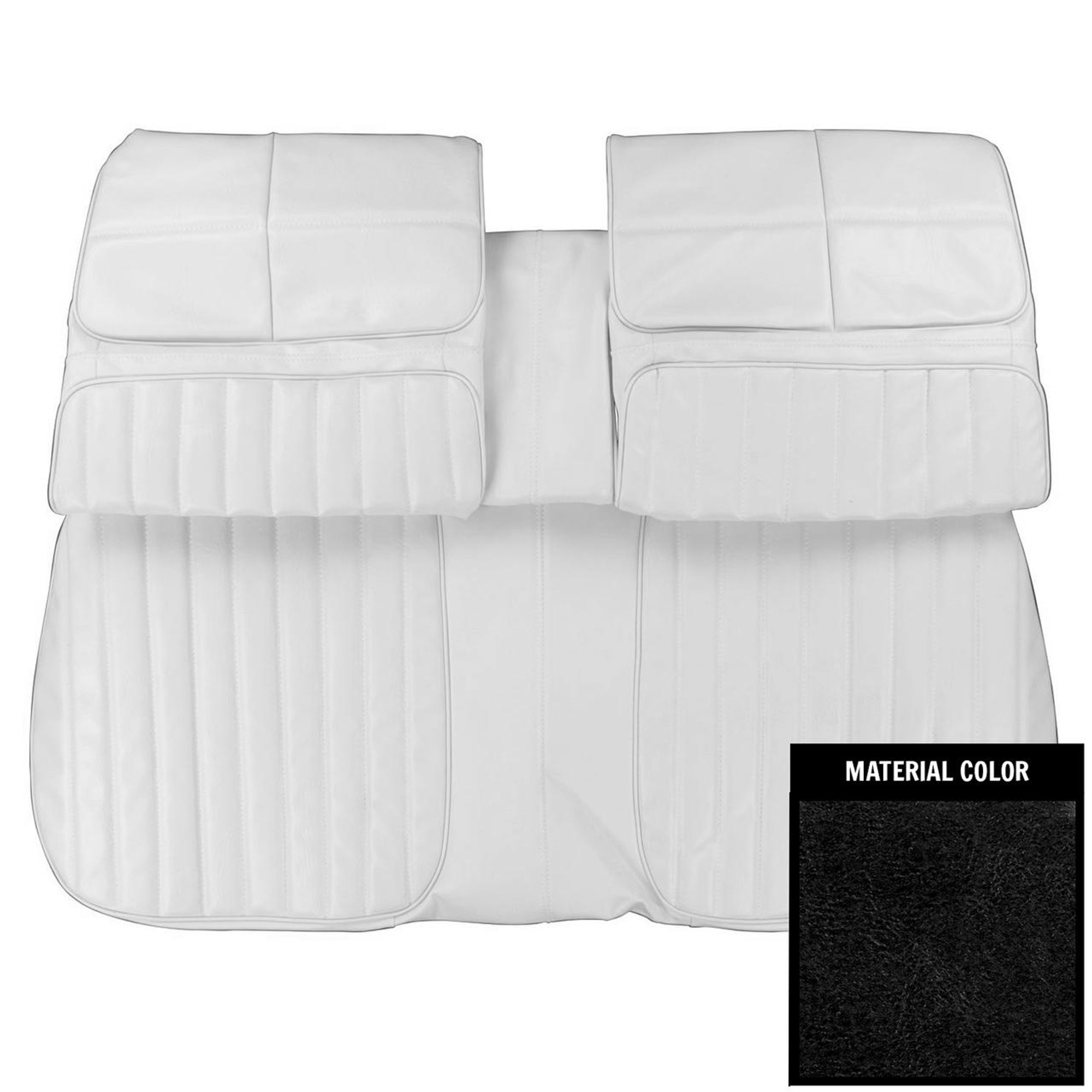 PUI Interiors 1970 Oldmobile Cutlass Supreme Black Front Bench Seat Cover - 70CS10B1