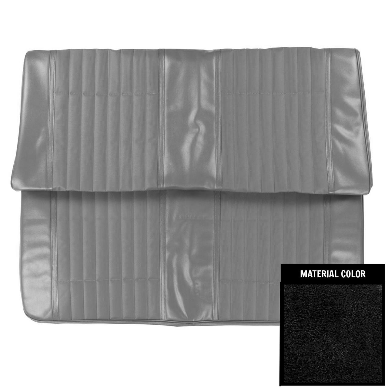 PUI Interiors 1970 Pontiac GTO/LeMans Sport Hardtop Black Rear Bench Seat Cover - 70GS10CS