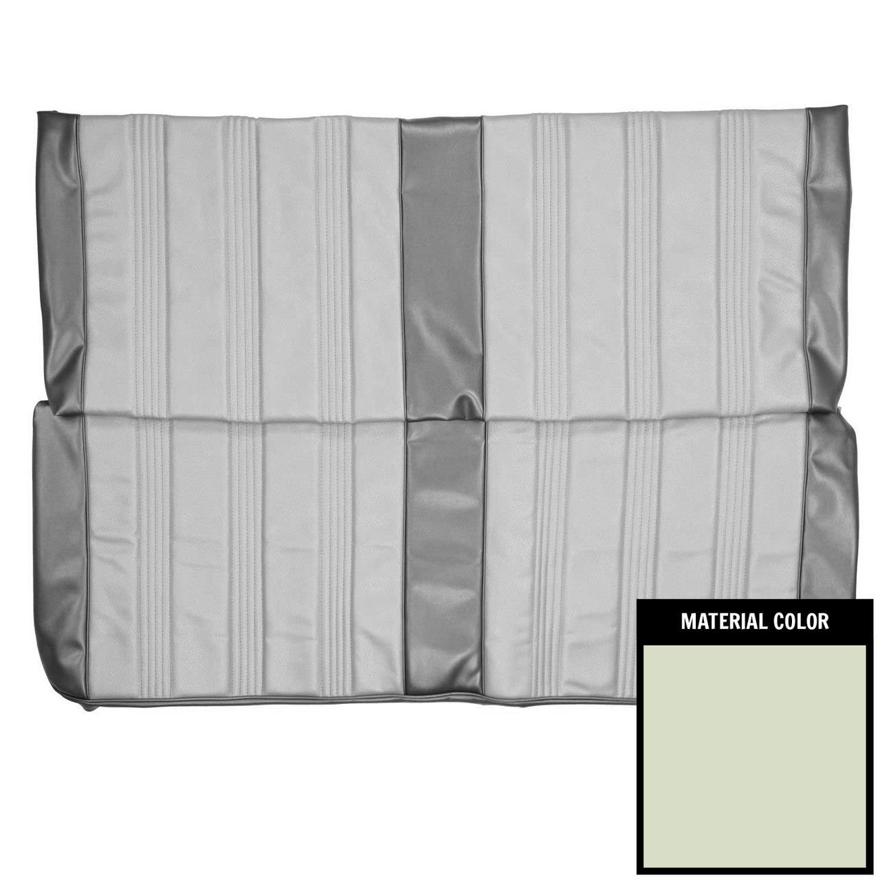 PUI Interiors 1970 Dodge Dart/Swinger/340 Hardtop White Rear Bench Seat Cover - 70KSD37C