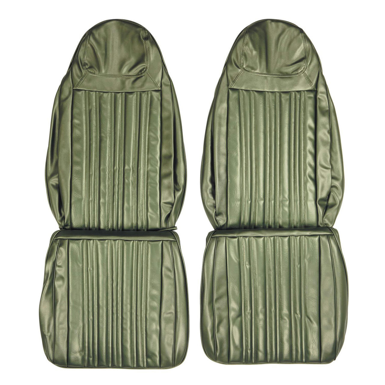 PUI Interiors 1970 Dodge Coronet 500/Superbee/RT Dark Metallic Green Front Bucket Seat Covers - 70KSH104U