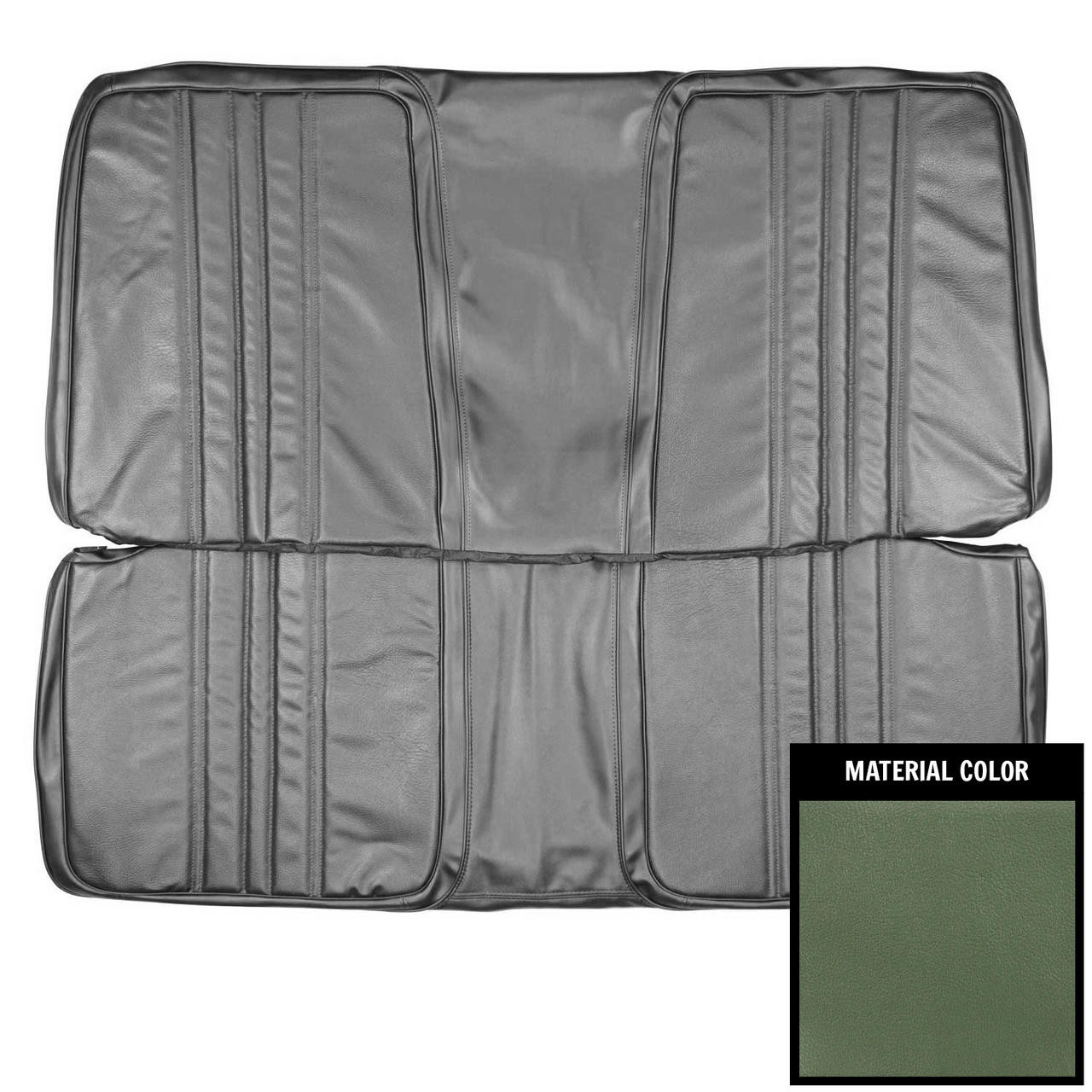 PUI Interiors 1970 Roadrunner/Satellite/Superbird Custom Metallic Green Rear Bench Seat Cover - 70KSRD104C