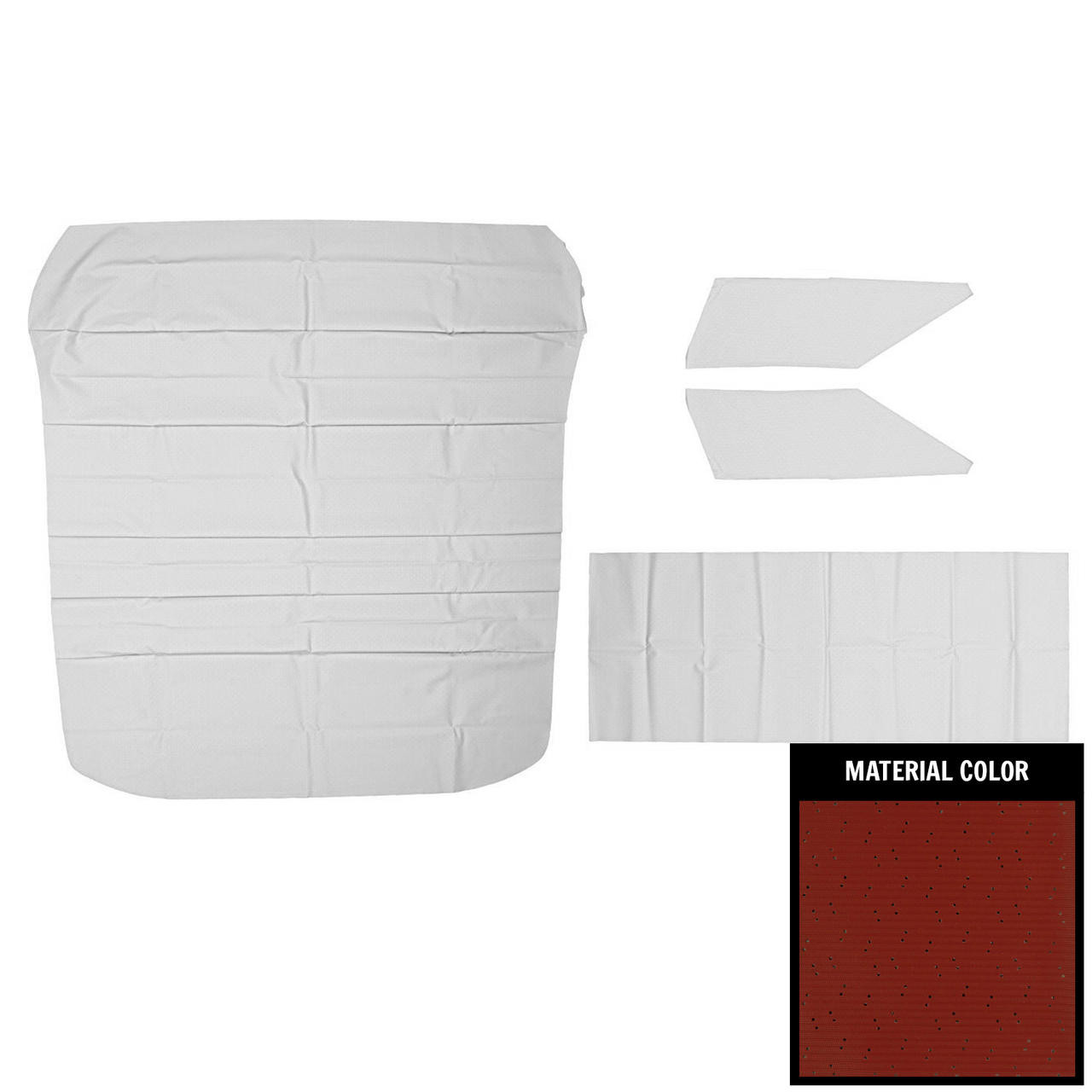 PUI Interiors 1970-1972 Oldsmobile Cutlass Supreme Dark Red Perforated Headliner - 70SH103B1