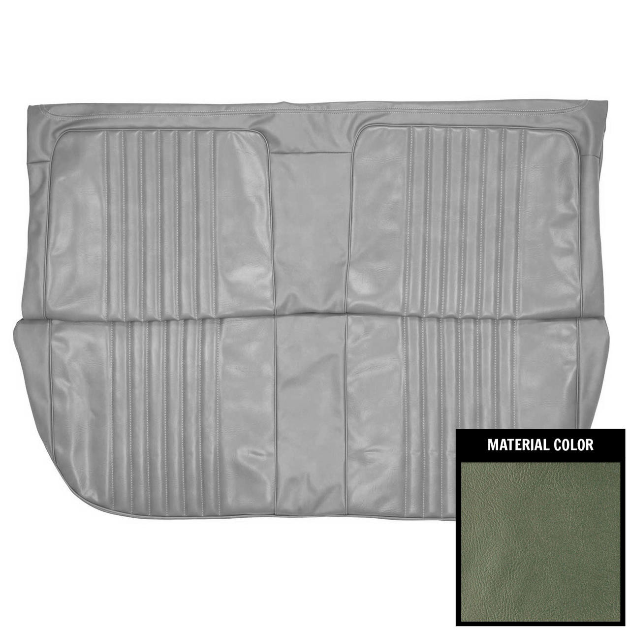 PUI Interiors 1971-72 Chevrolet Chevelle/Malibu 4-Door Sedan Jade Green Rear Bench Seat Cover - 71AS4D19S