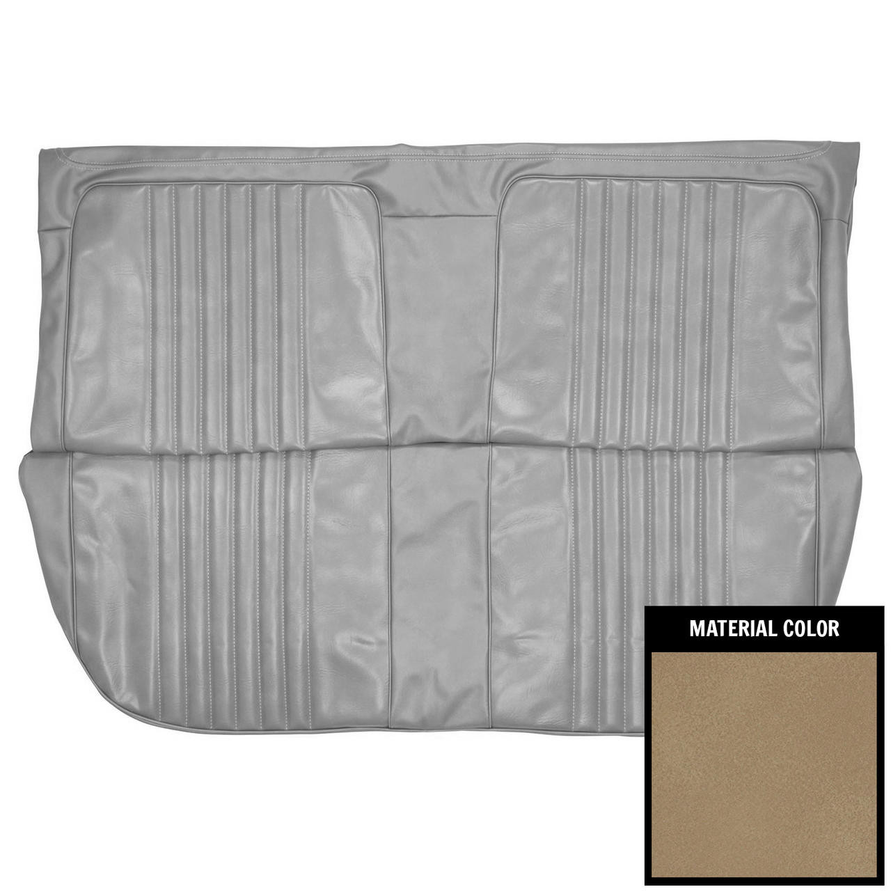 PUI Interiors 1971-72 Chevrolet Chevelle 4-Door Wagon 3rd Row Sandalwood Rear Bench Seat Cover - 71AS4D41W3