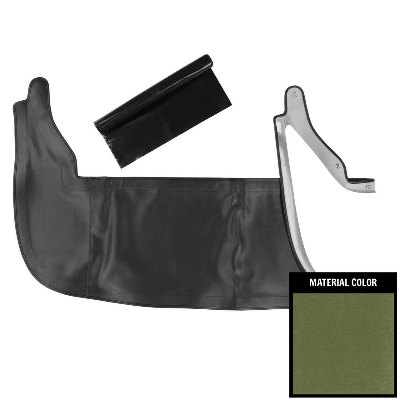 PUI Interiors 1971-1976 Chevrolet Impala Jade Green Scissor-Top Convertible Top Boot - 71BT19