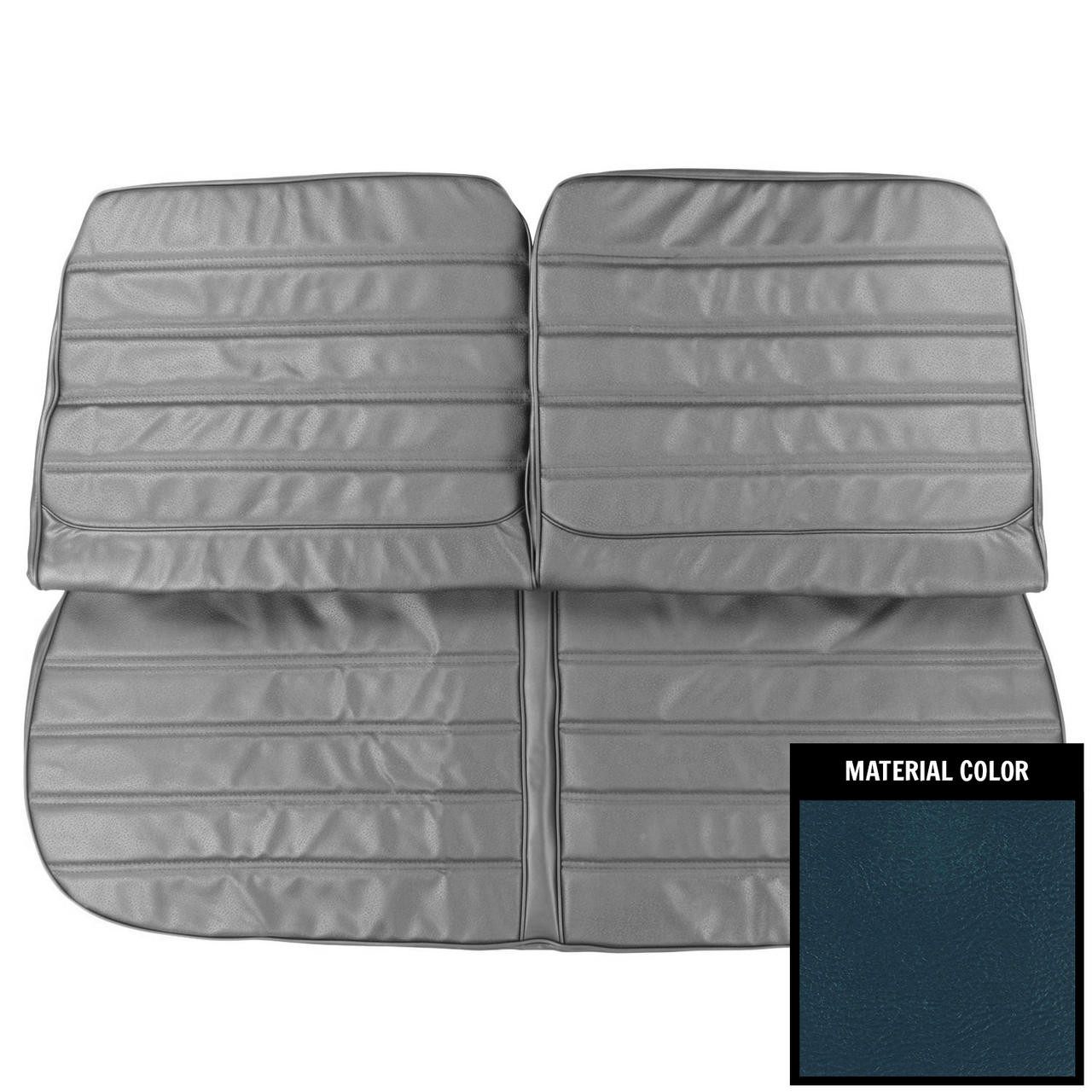 PUI Interiors 1971 Oldsmobile Cutlass /S/442 Blue Front Bench Seat Cover - 71CS09B2