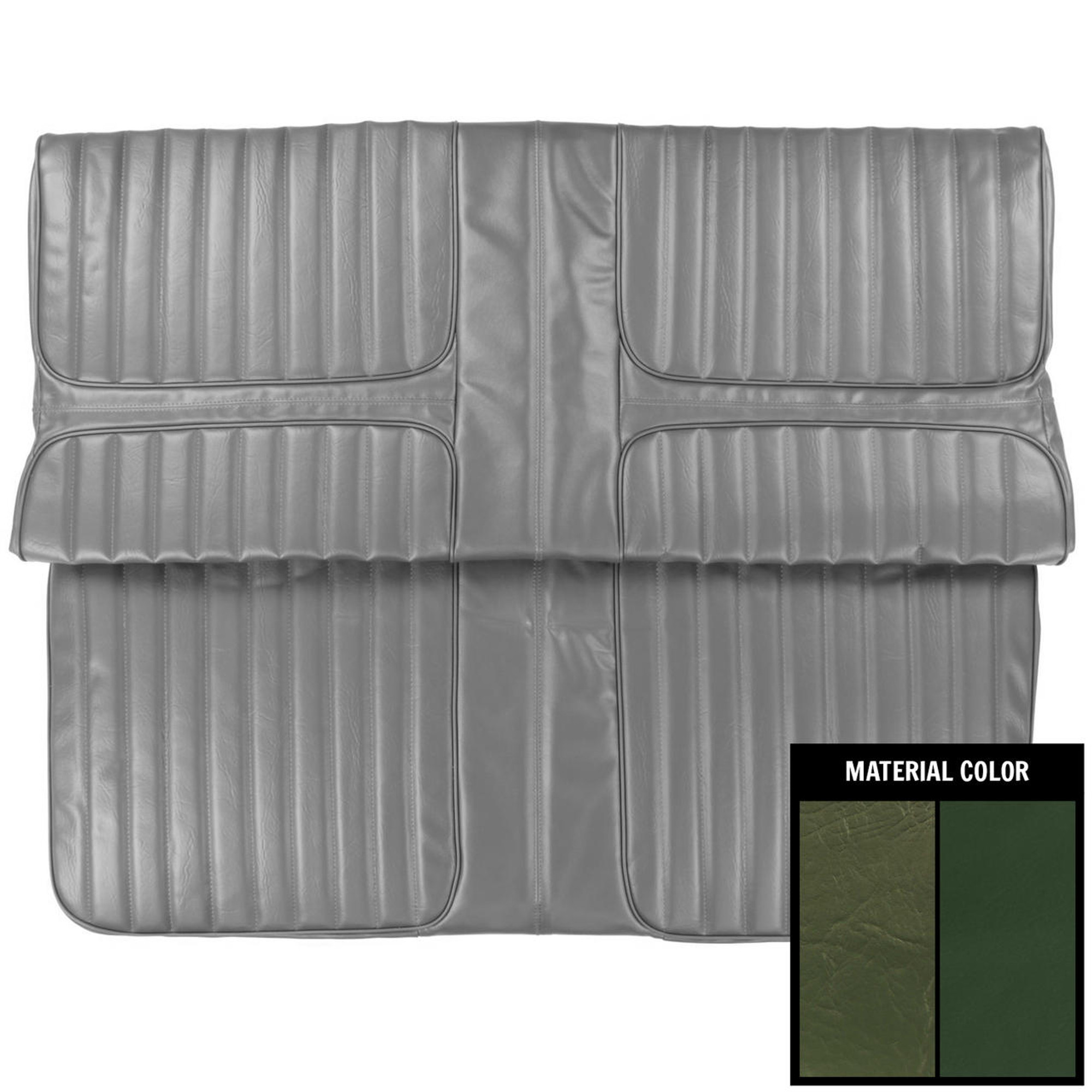 PUI Interiors 1971-1972 Oldsmobile Cutlass Supreme Dark Green Rear Bench Seat Cover - 71CS25C1